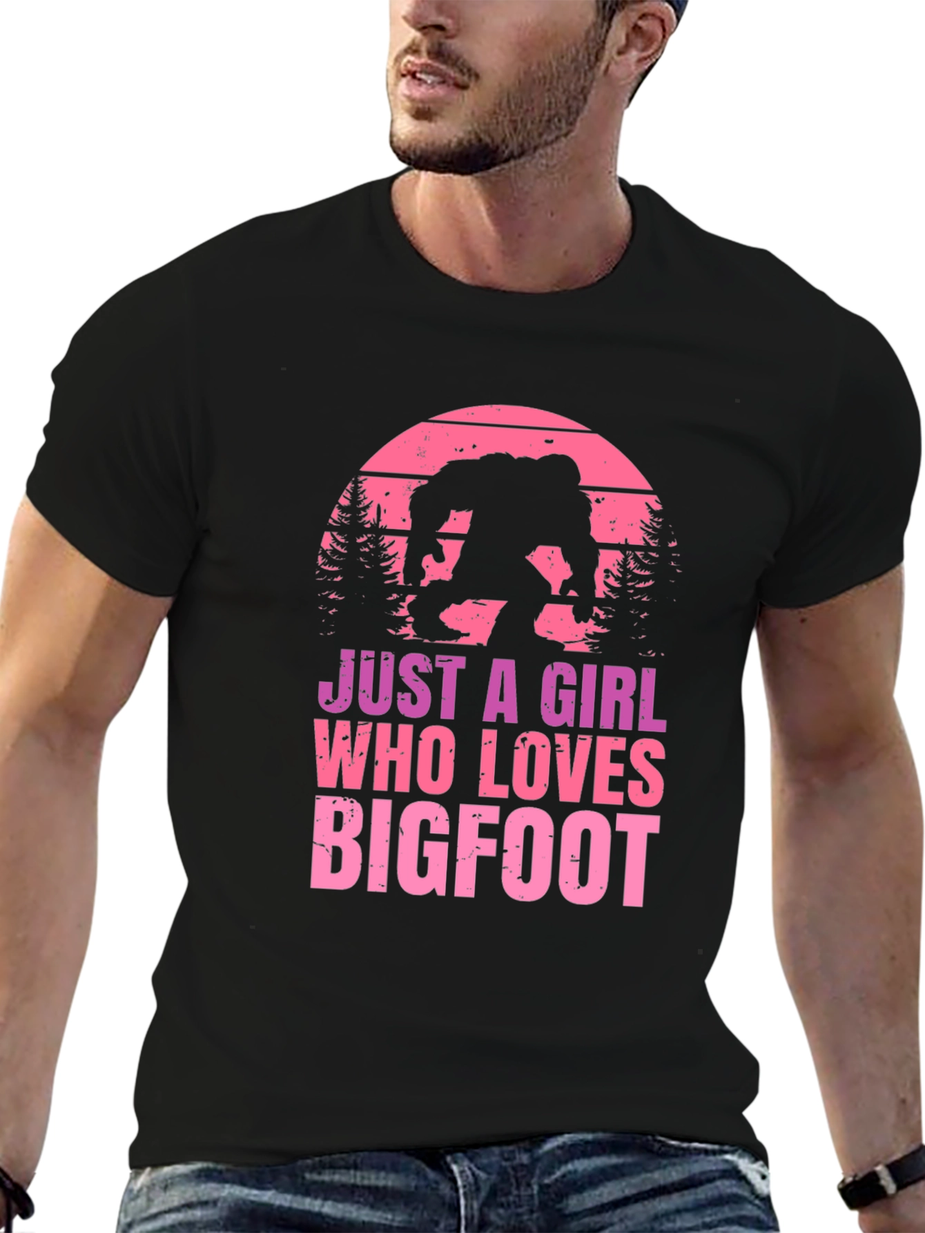 Just A Girl Who Loves Bigfoot T-Shirt