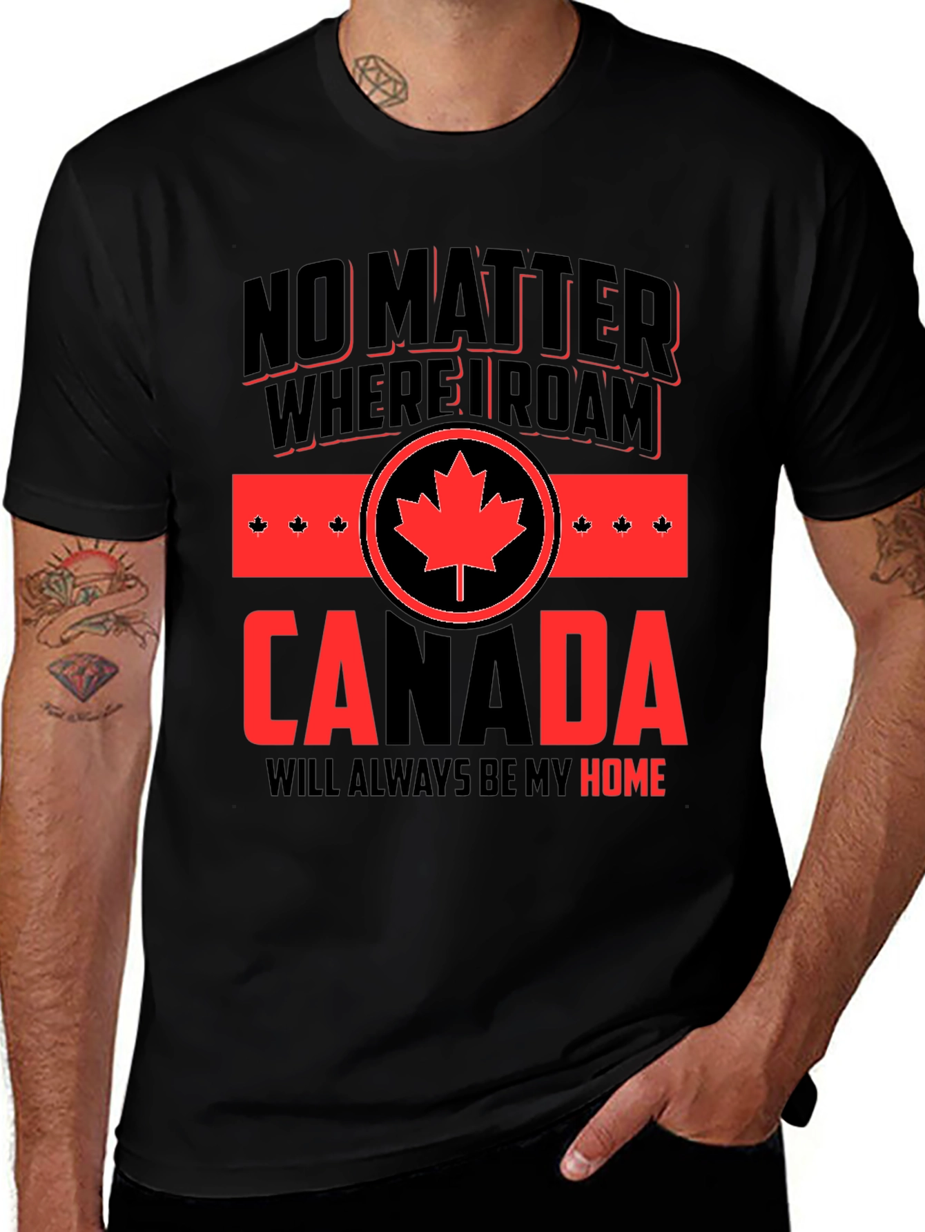 Canada Pride T-Shirt - No Matter Where I Roam
