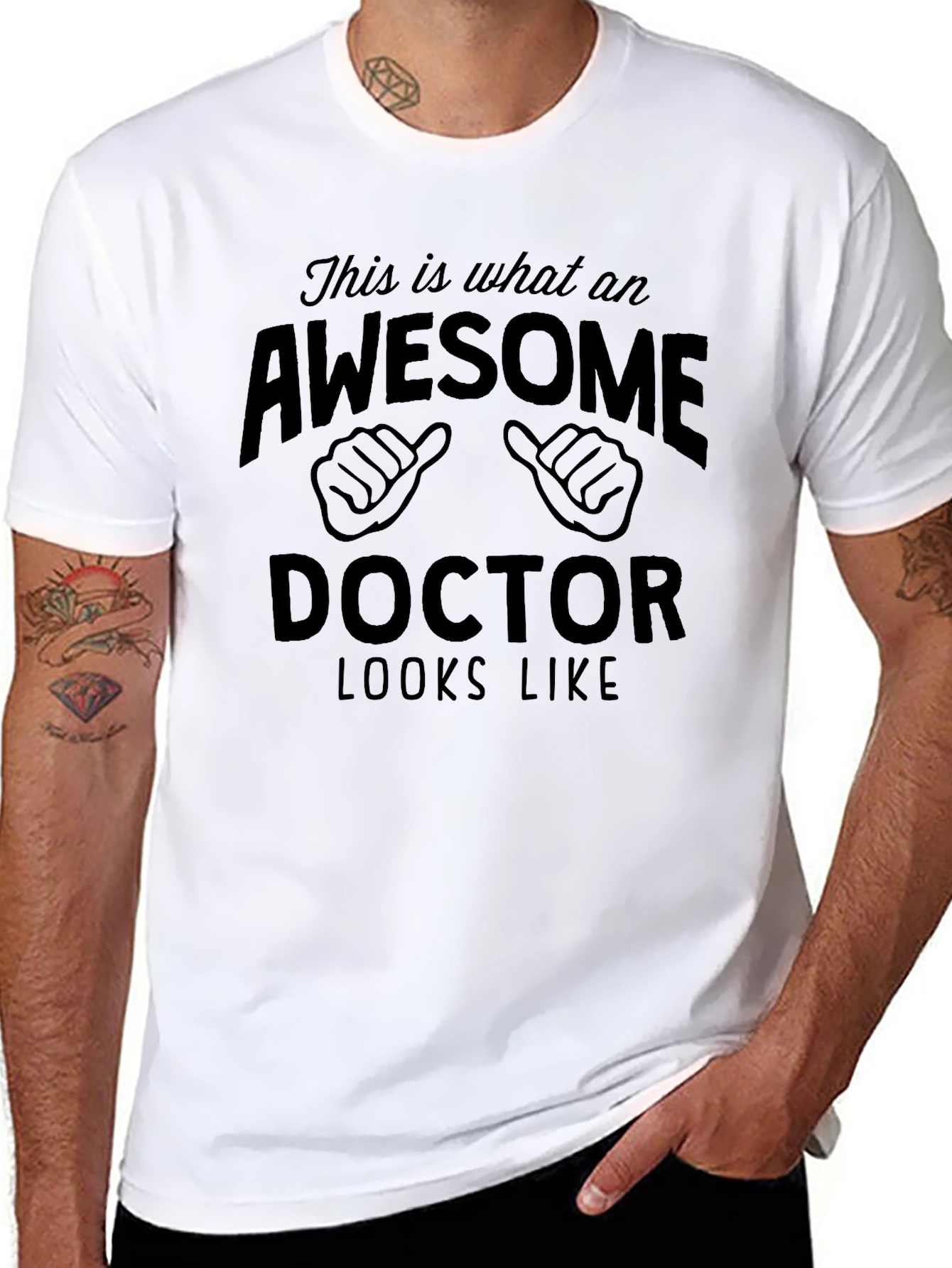 Awesome Doctor T-Shirt - Mens Black Tee
