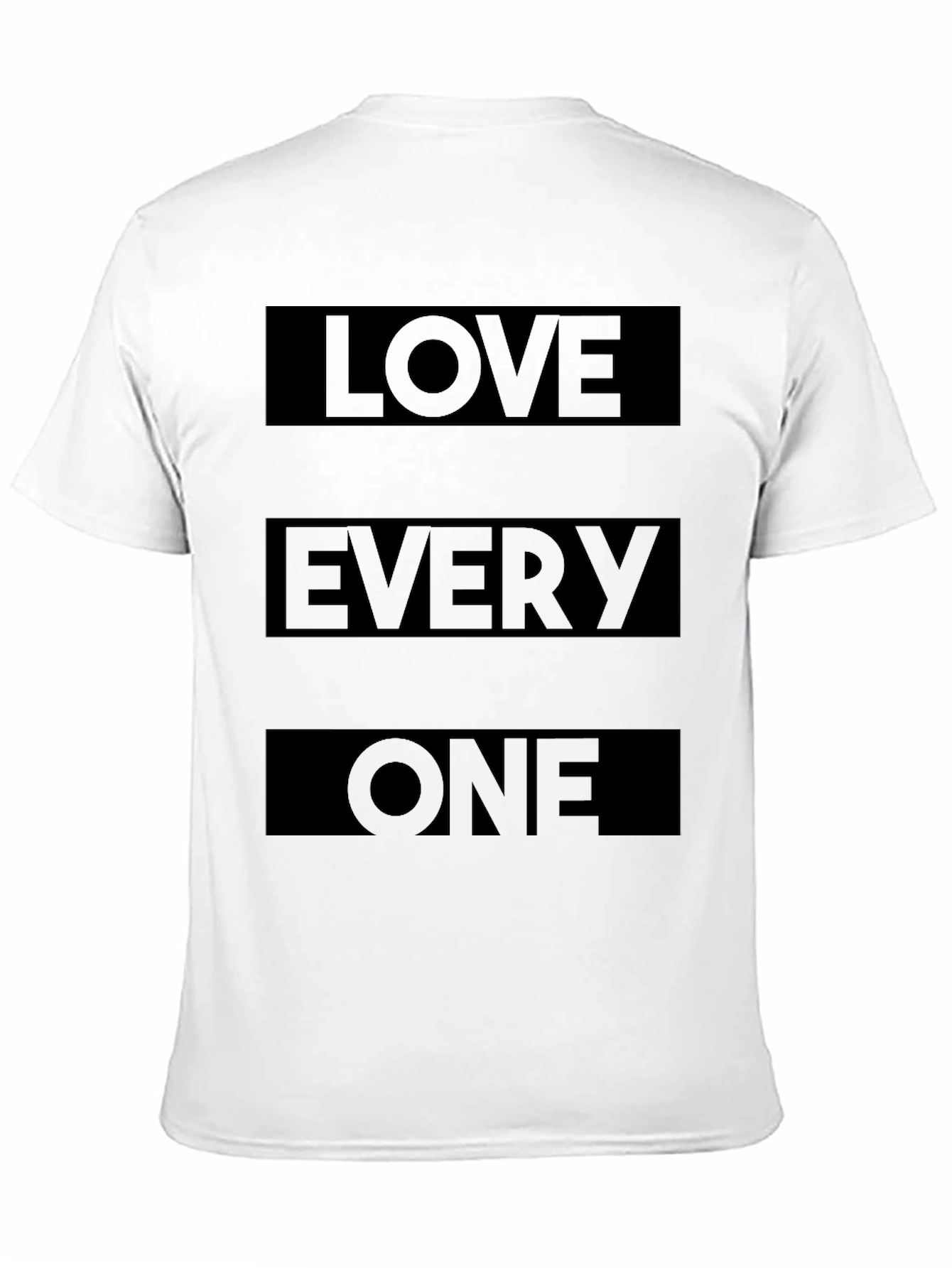 Love Everyone T-Shirt - Stylish Black Graphic Tee