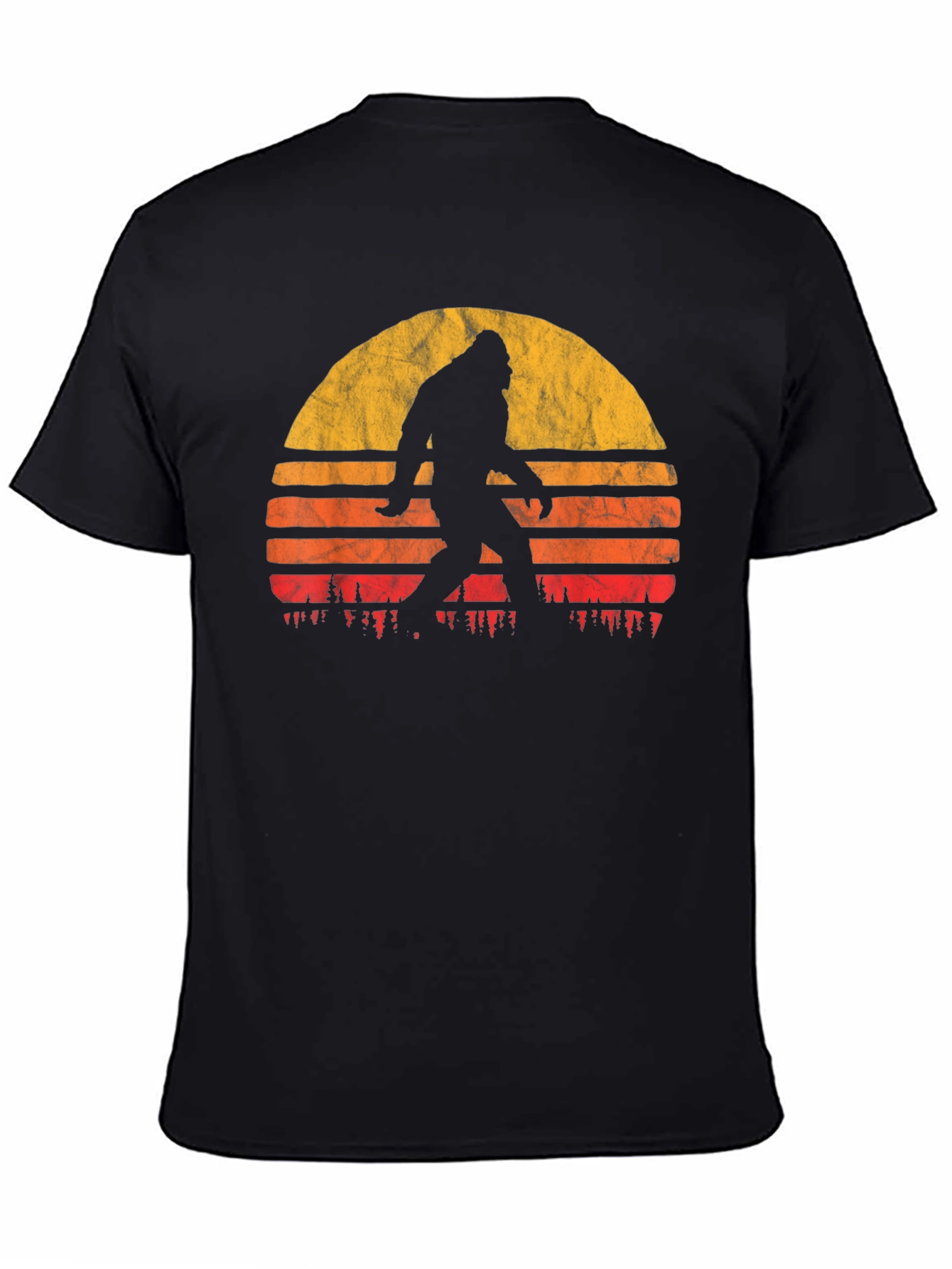 Bigfoot Sunset Graphic Tee - Mens Black T-Shirt