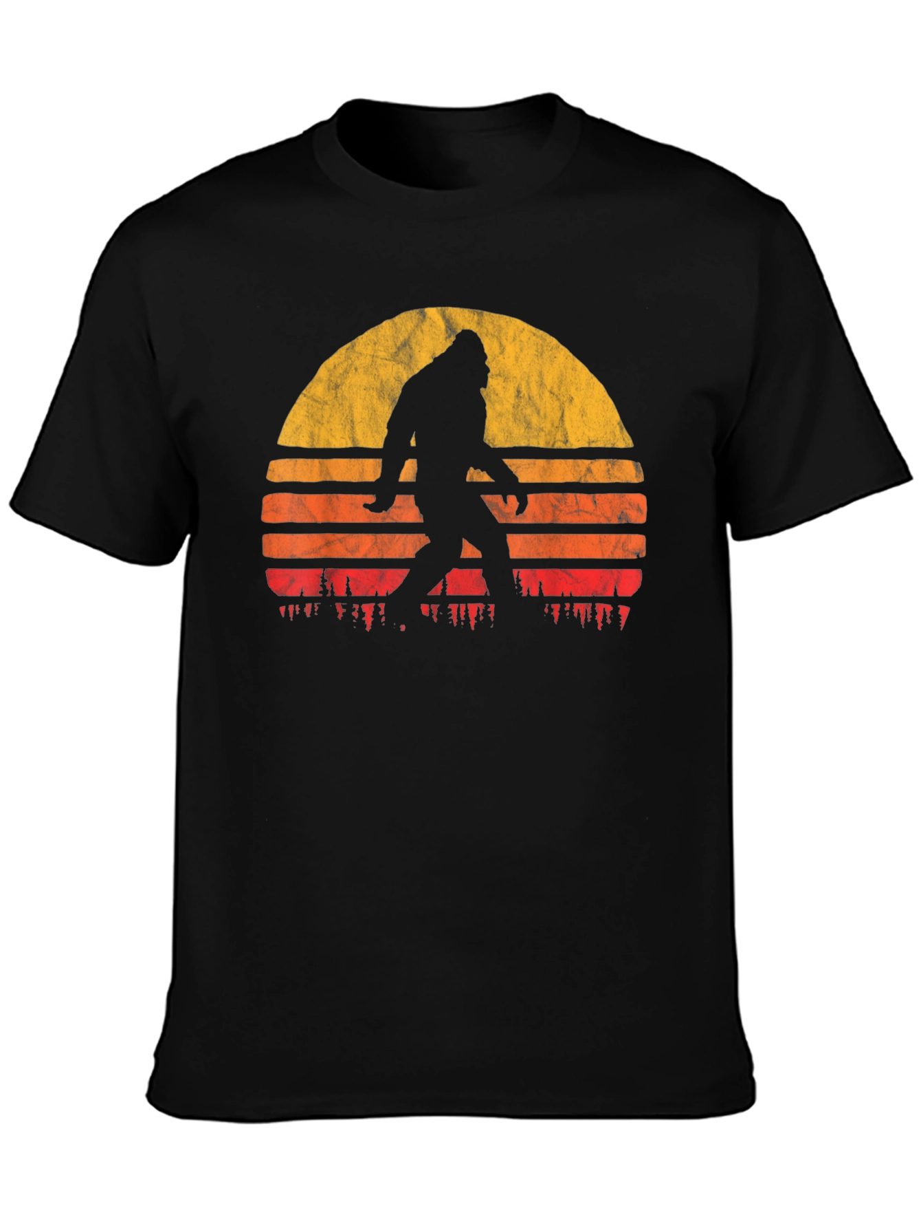 Bigfoot Sunset Graphic Tee - Mens Black T-Shirt
