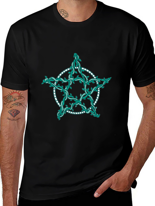 Mystic Vine Pentagram Black T-Shirt
