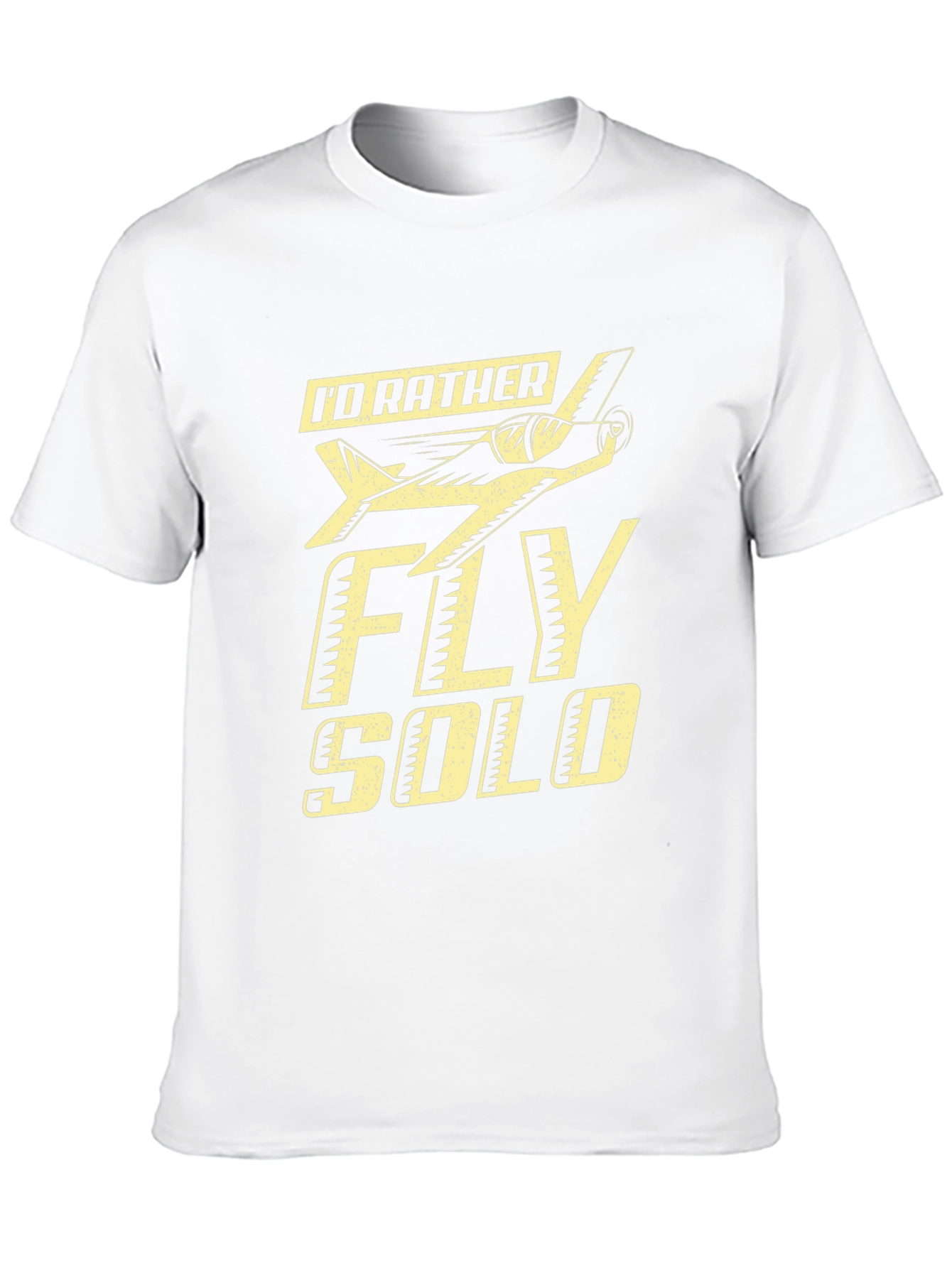 Id Rather Fly Solo Black T-Shirt