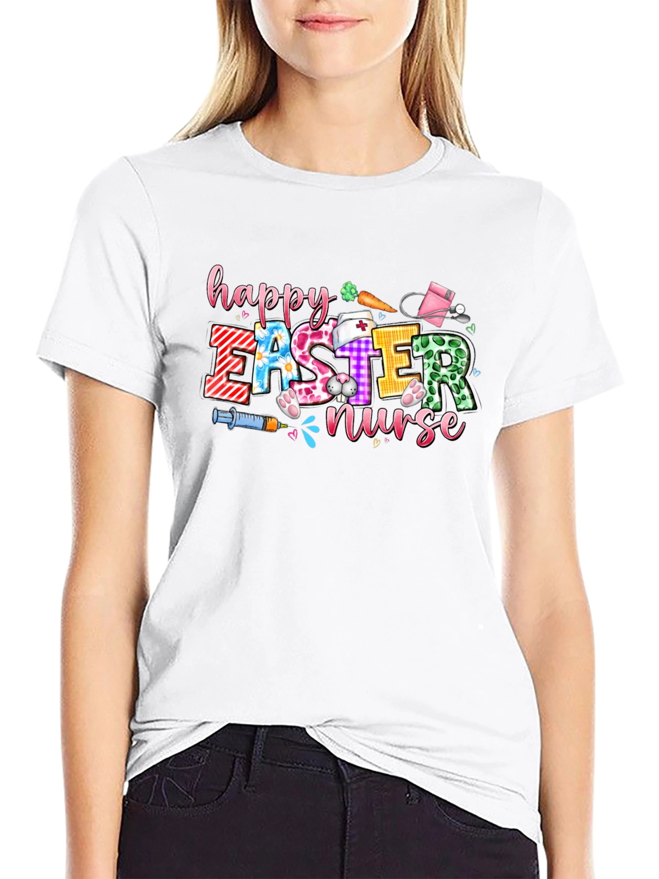 Happy Easter Nurse Graphic T-Shirt