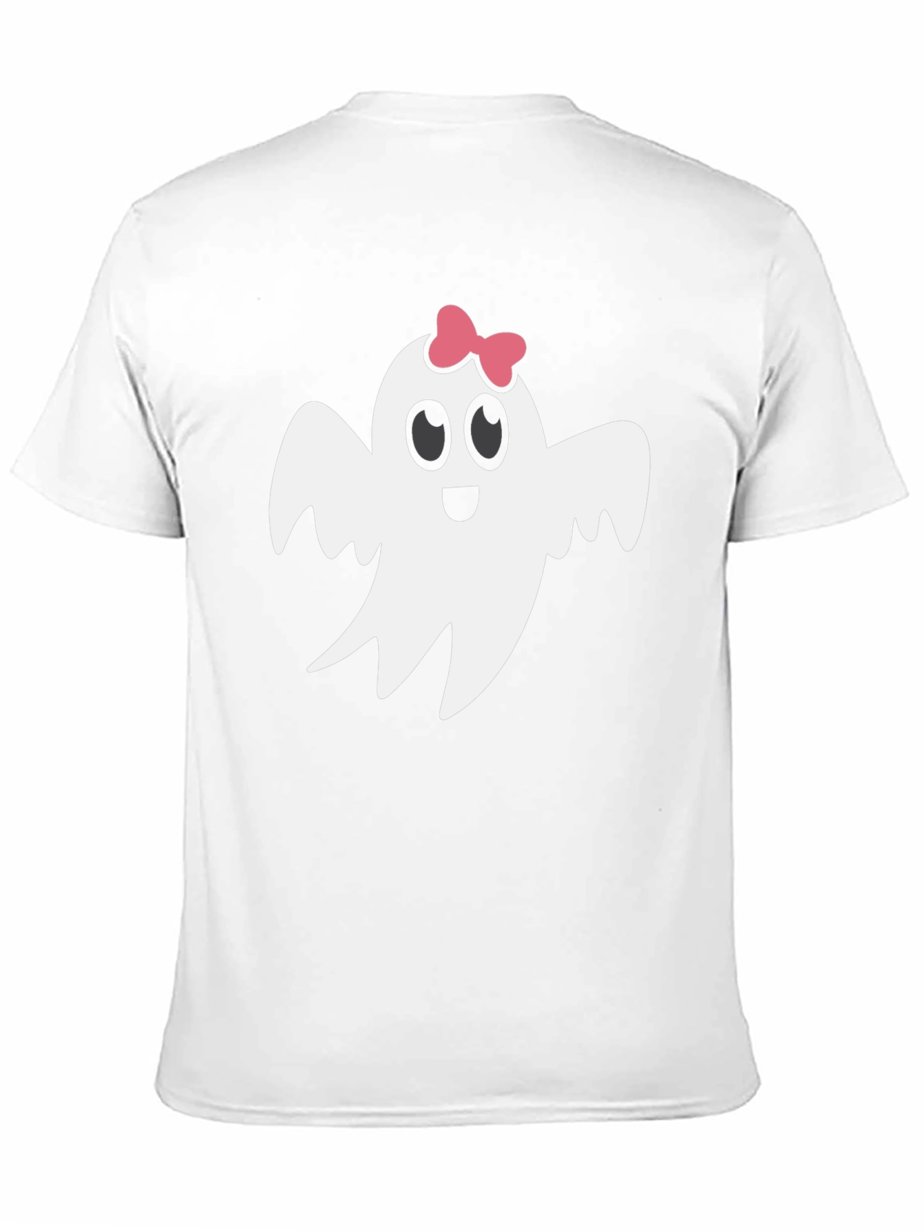 Cute Ghost with Bow T-Shirt - Halloween Style