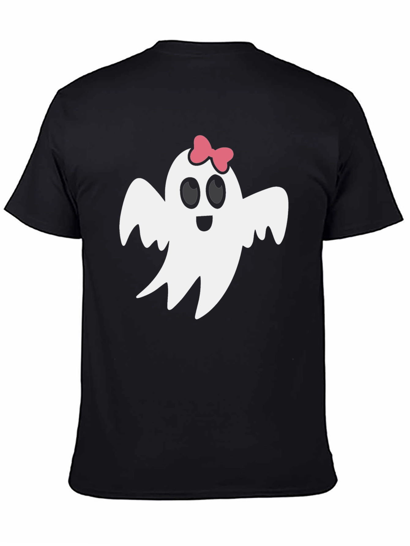 Cute Ghost with Bow T-Shirt - Halloween Style