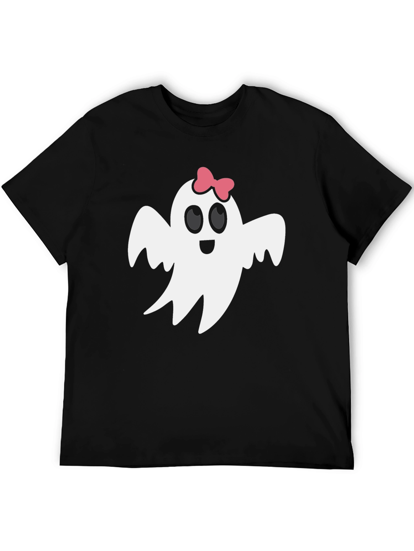 Cute Ghost with Bow T-Shirt - Halloween Style