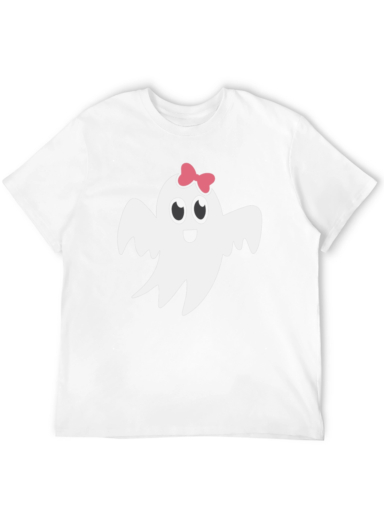 Cute Ghost with Bow T-Shirt - Halloween Style