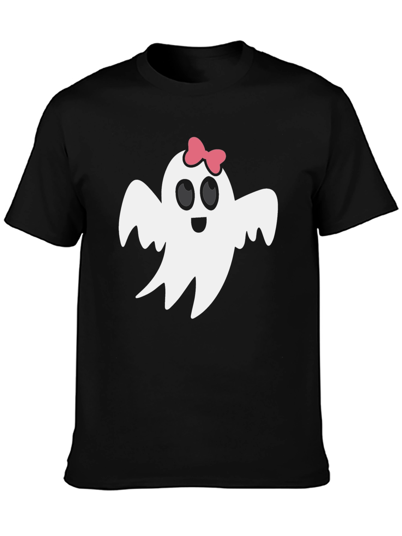 Cute Ghost with Bow T-Shirt - Halloween Style