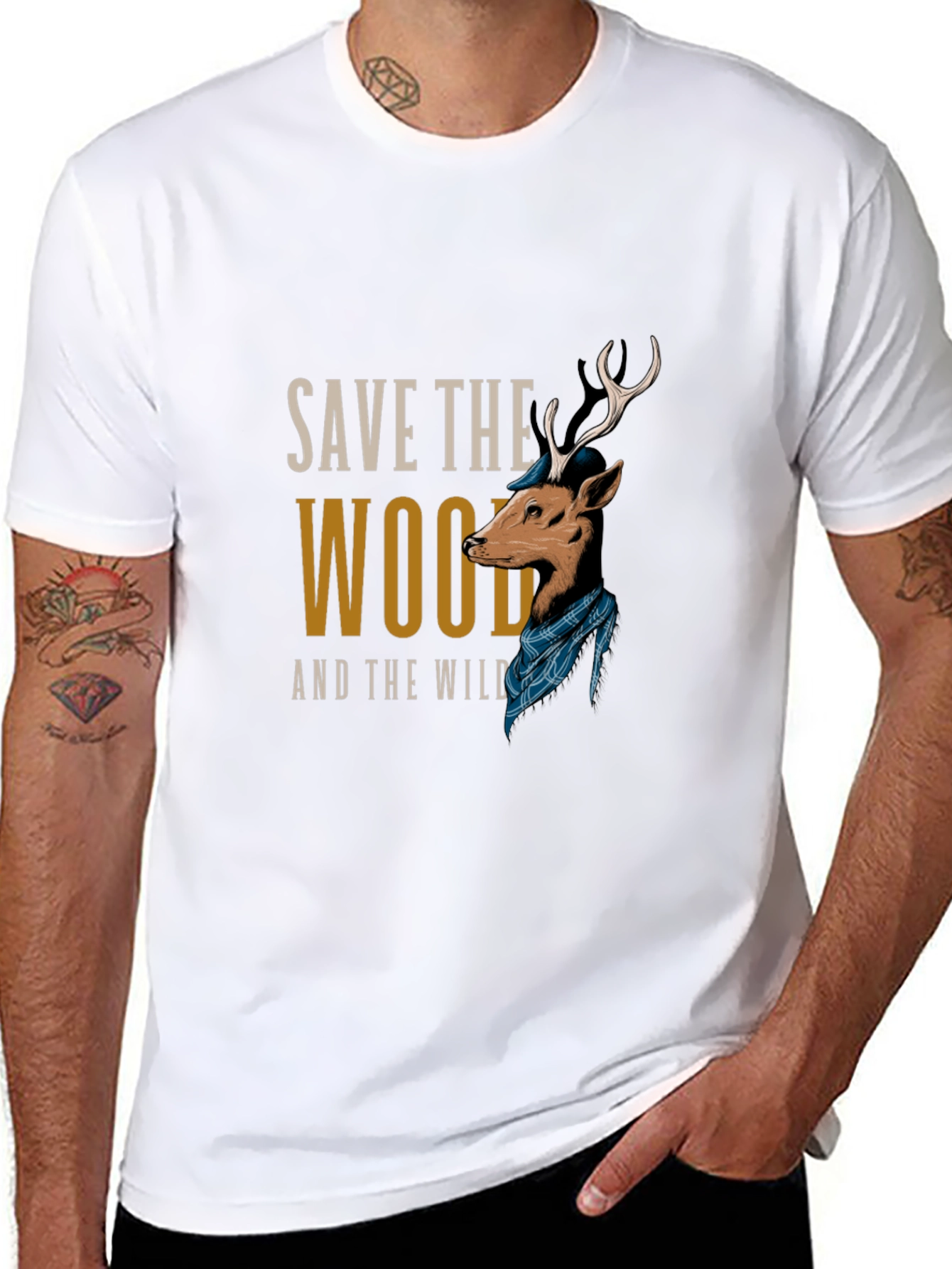 Save the Wood and the Wild Graphic T-Shirt