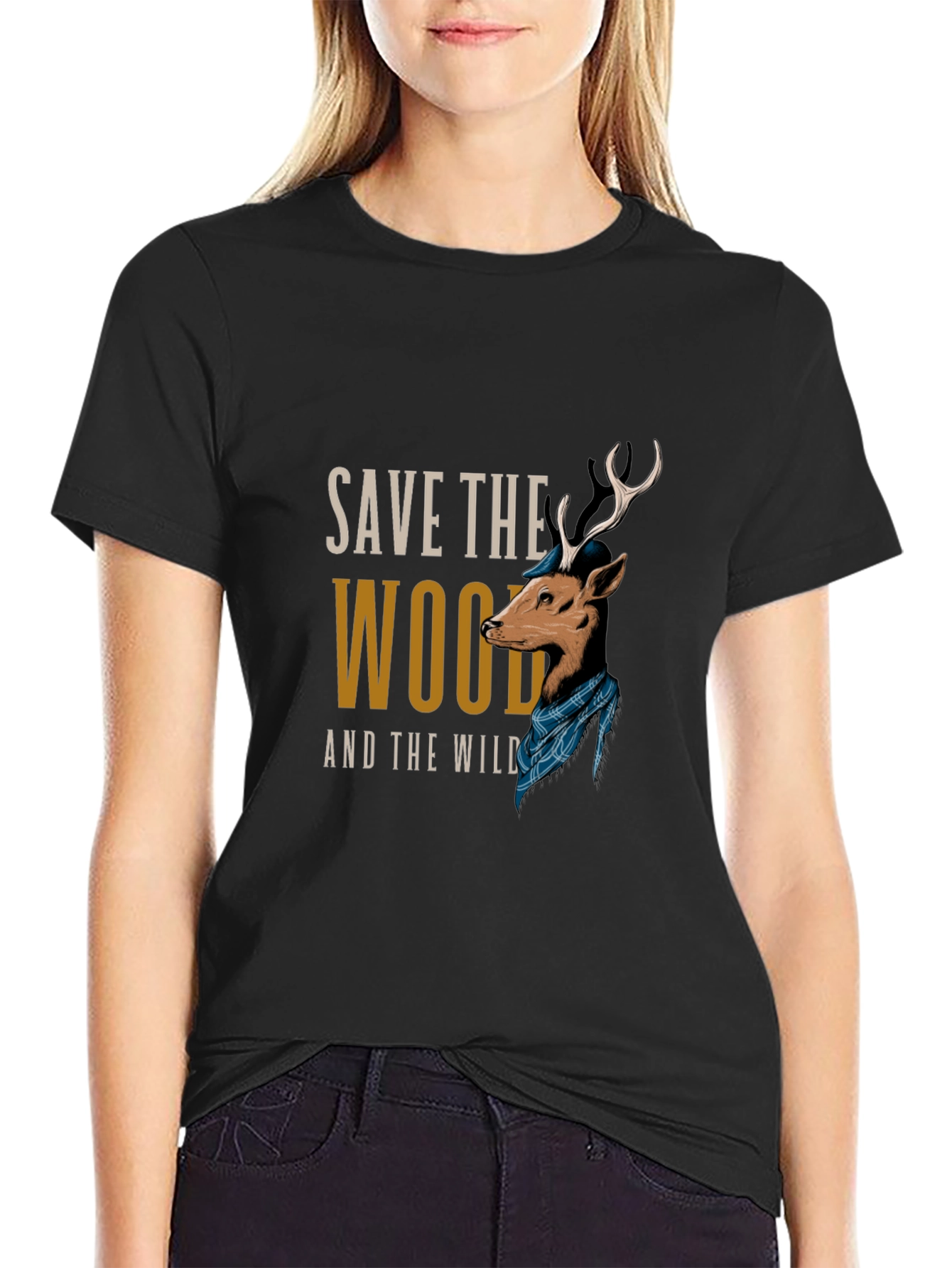 Save the Wood and the Wild Graphic T-Shirt