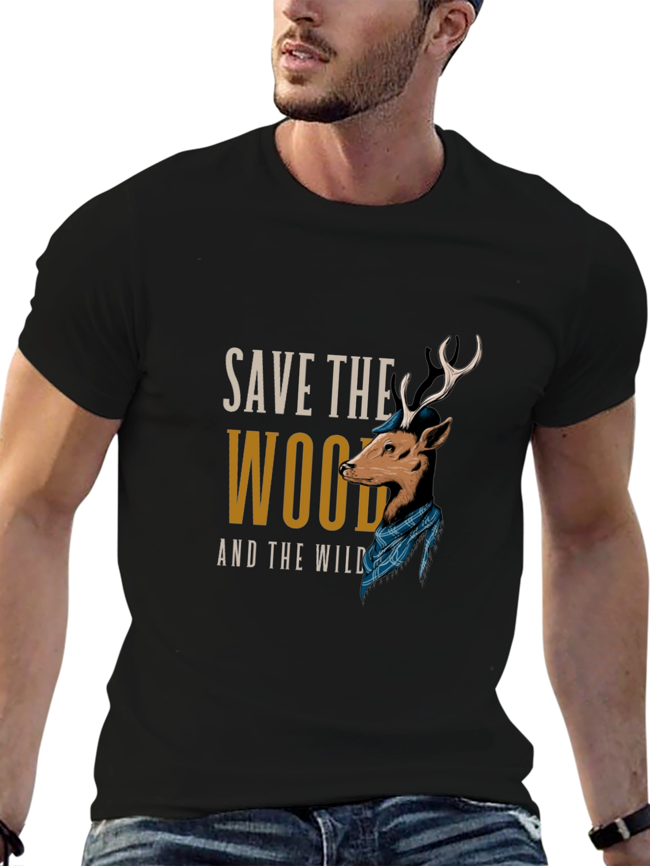 Save the Wood and the Wild Graphic T-Shirt