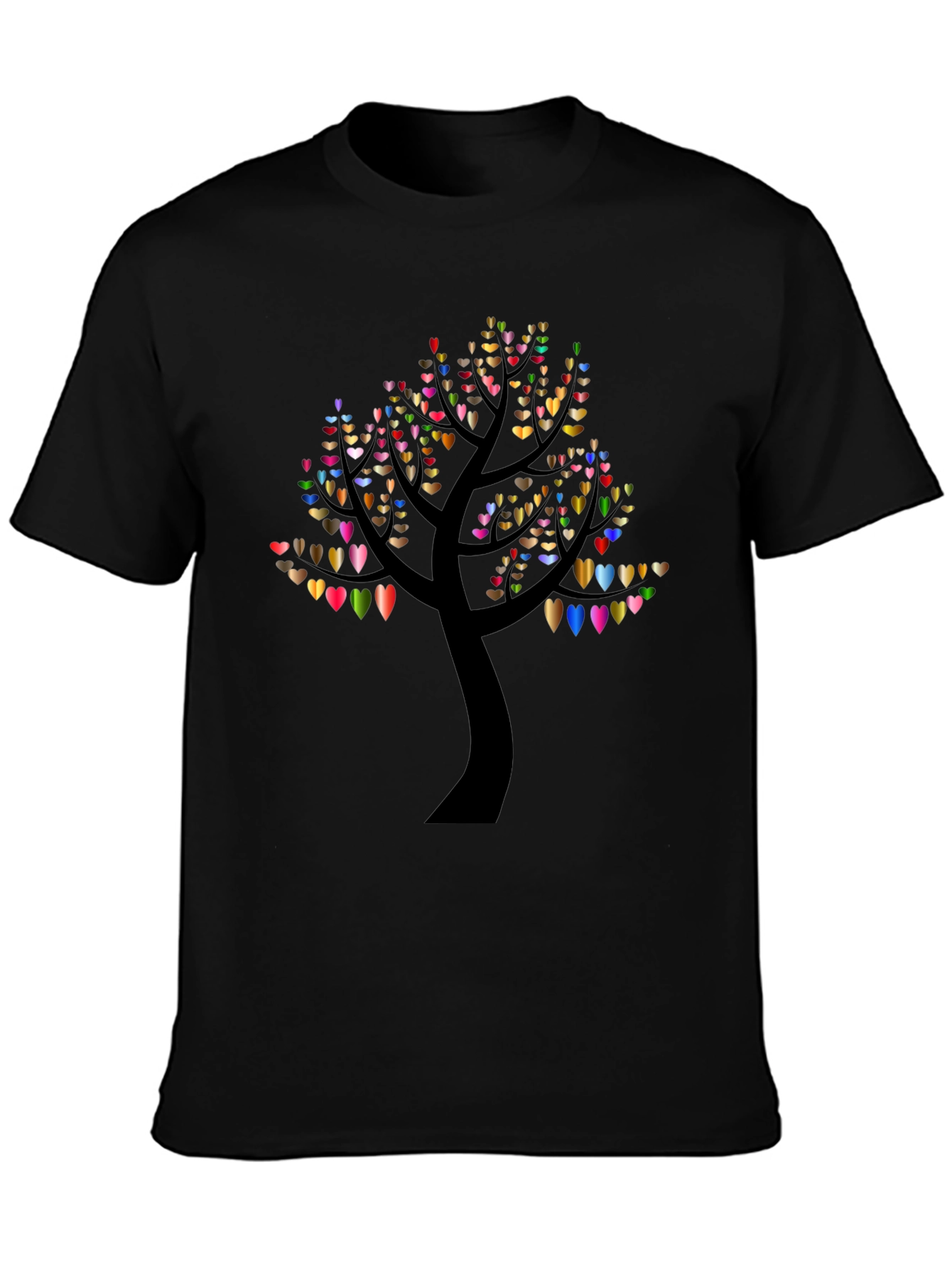 Heart Tree Black T-Shirt