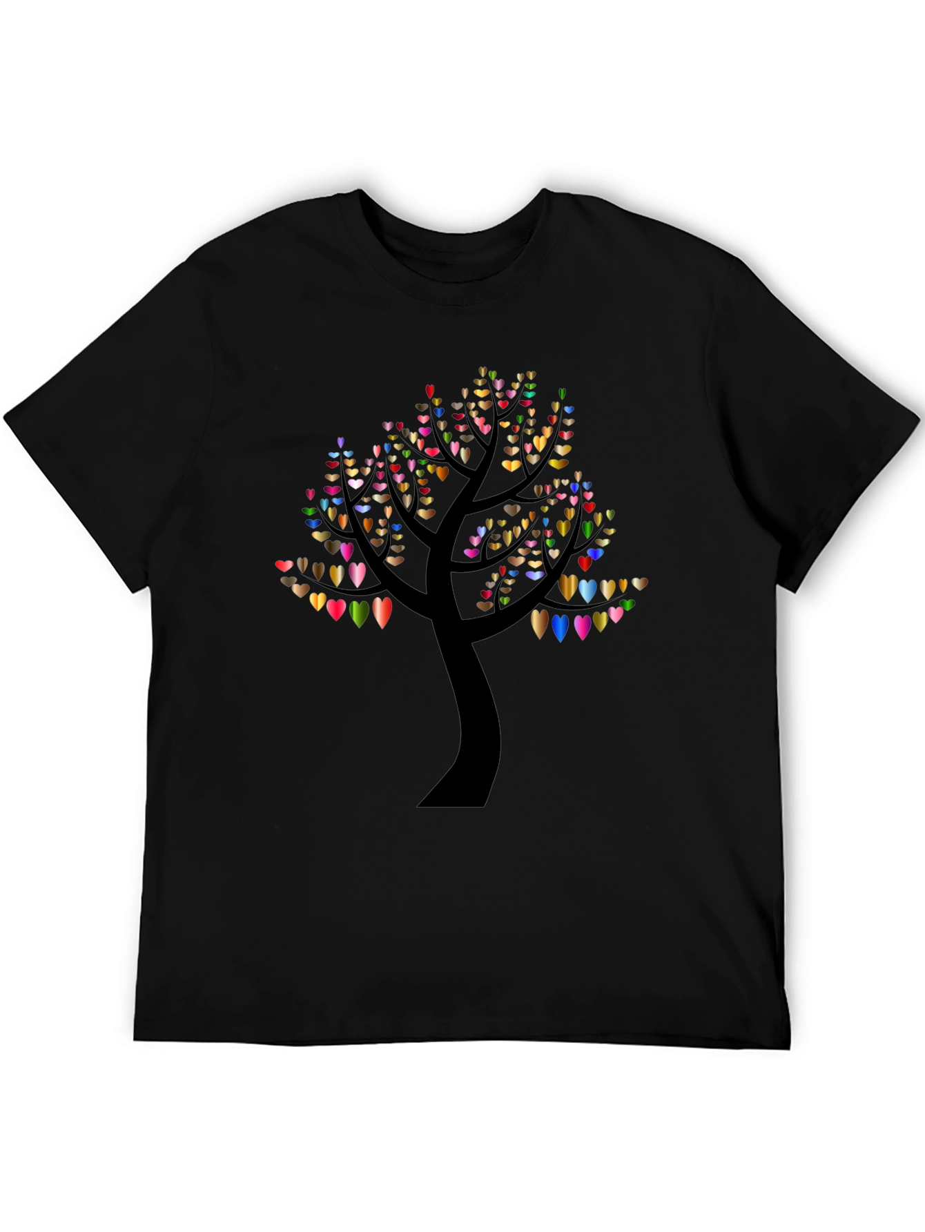 Heart Tree Black T-Shirt