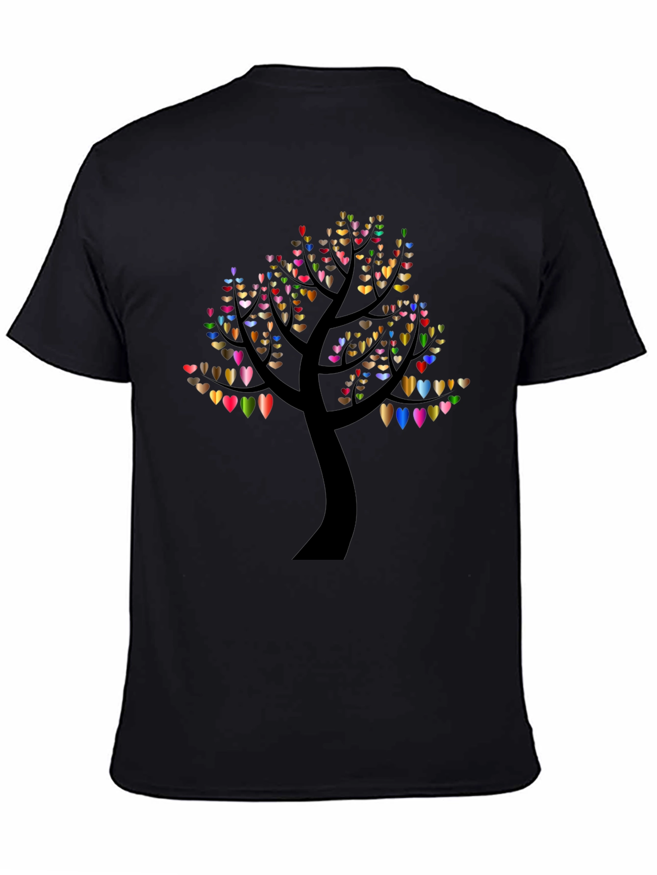 Heart Tree Black T-Shirt