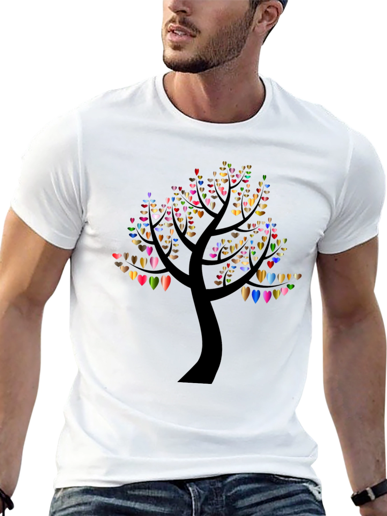 Heart Tree Black T-Shirt