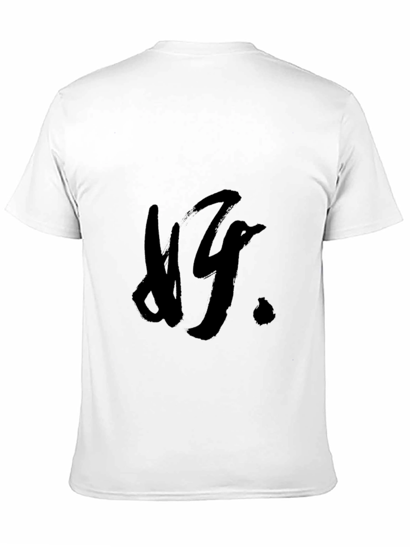 Mens Black T-Shirt with Abstract Design