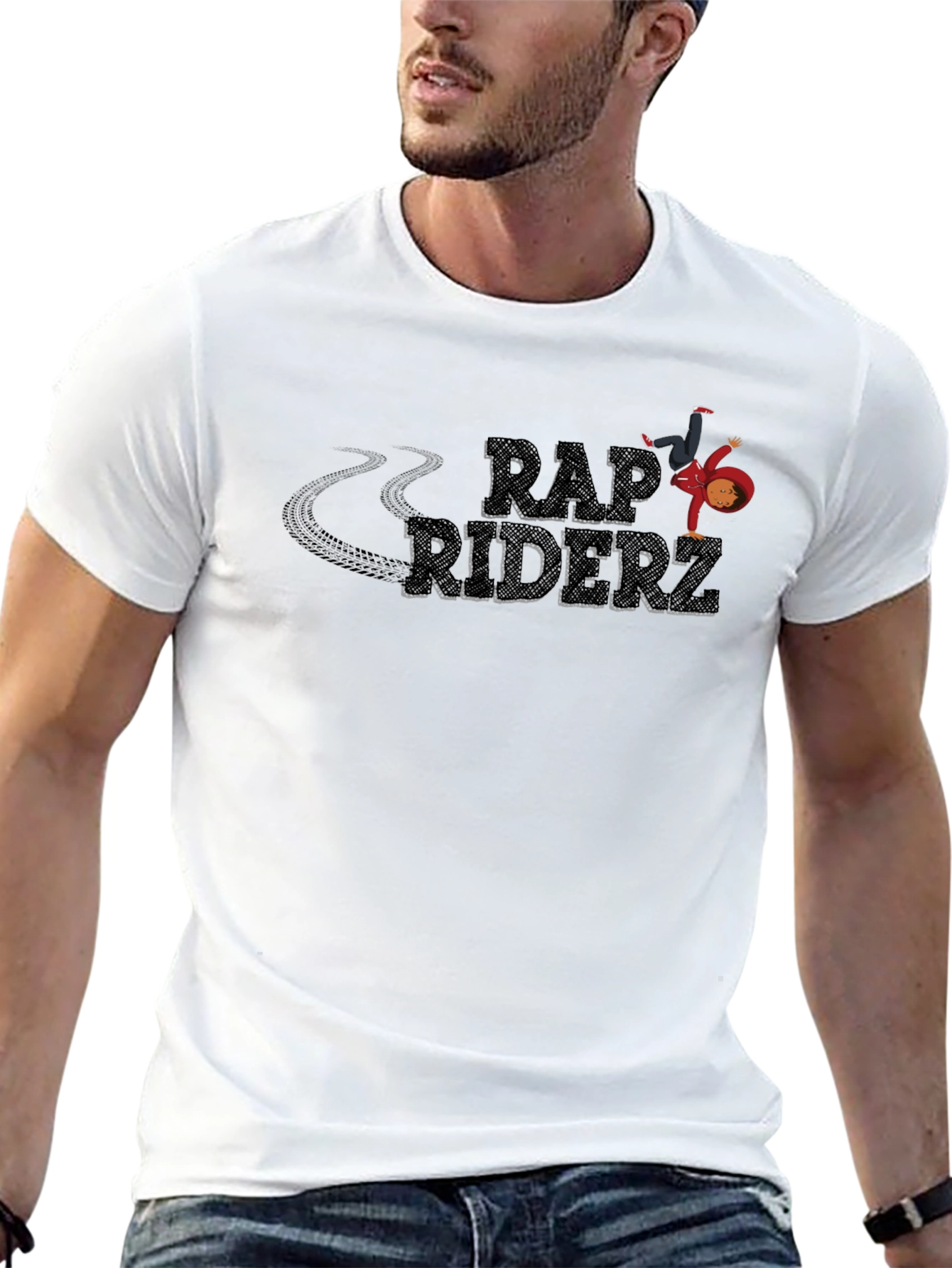 Rap Riderz Black Graphic Tee