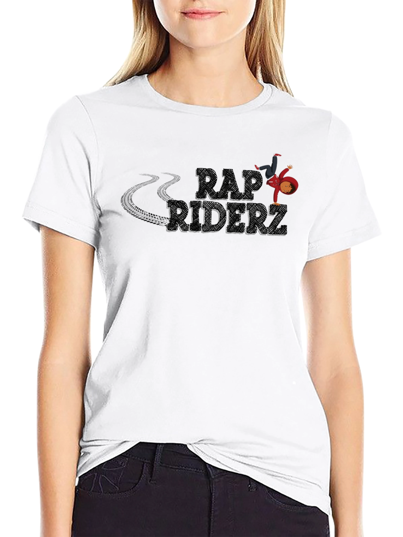 Rap Riderz Black Graphic Tee