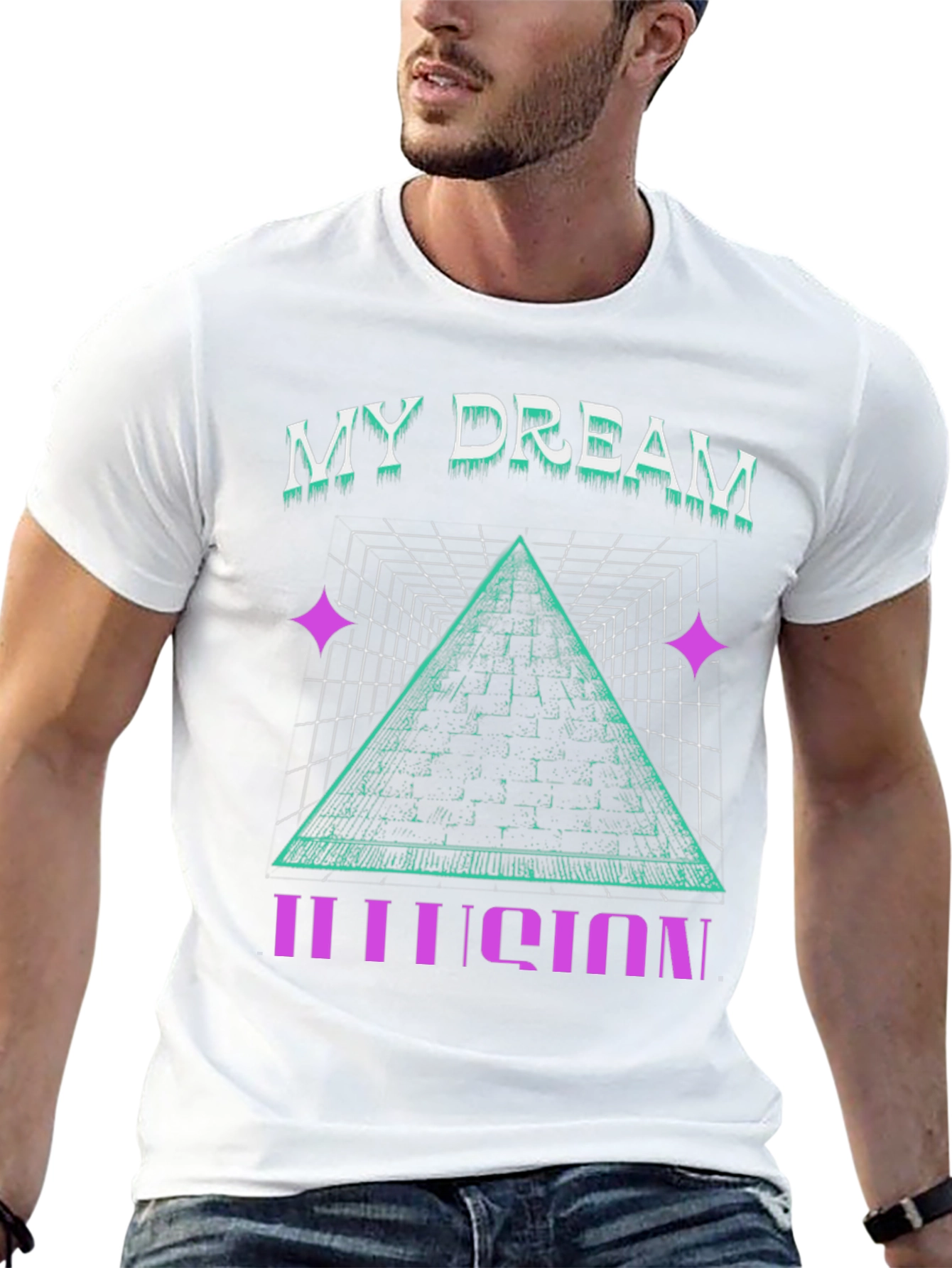 My Dream Illusion Graphic Tee - Mens Black T-Shirt