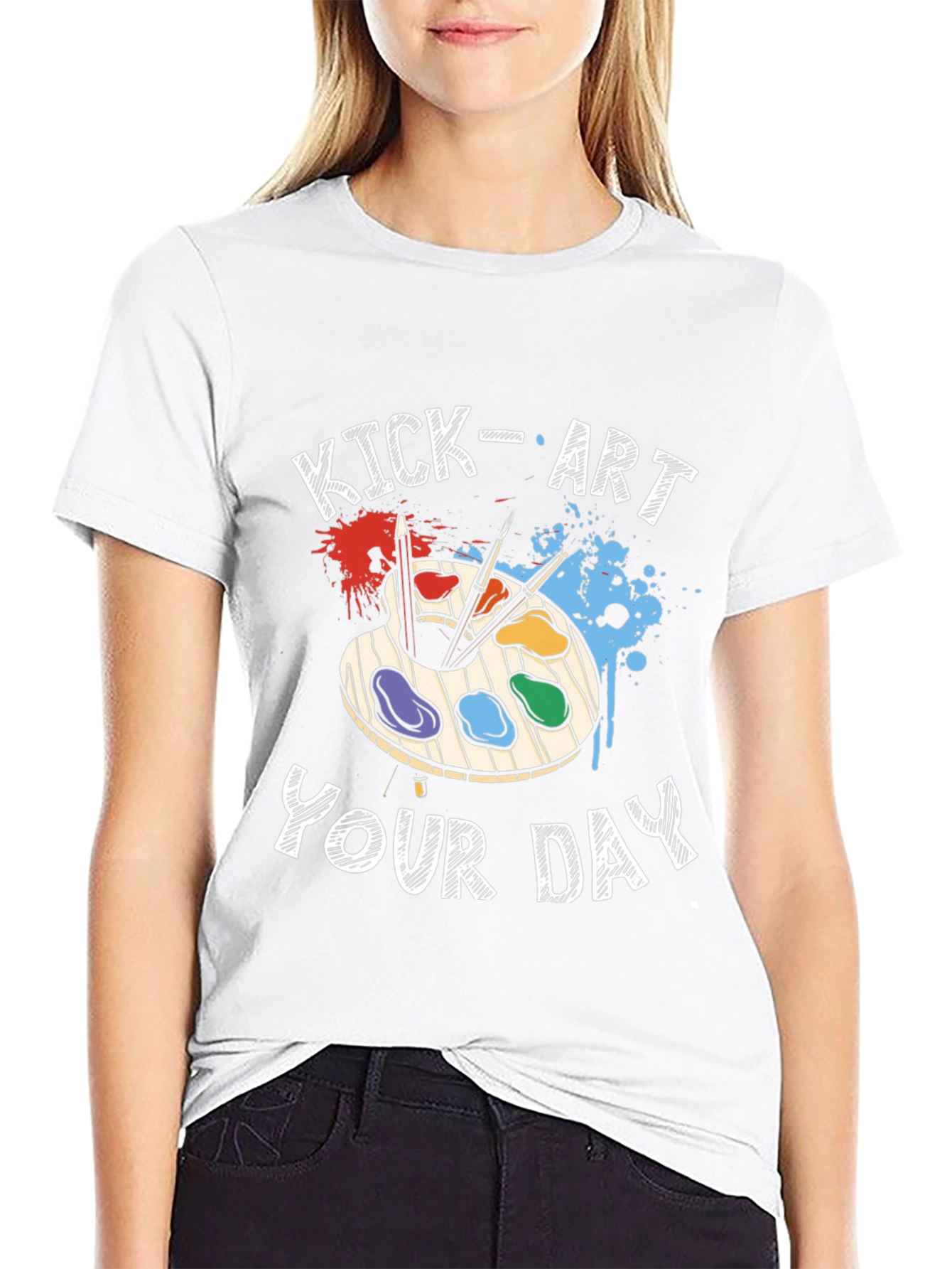 Kick-Art Your Day Graphic T-Shirt