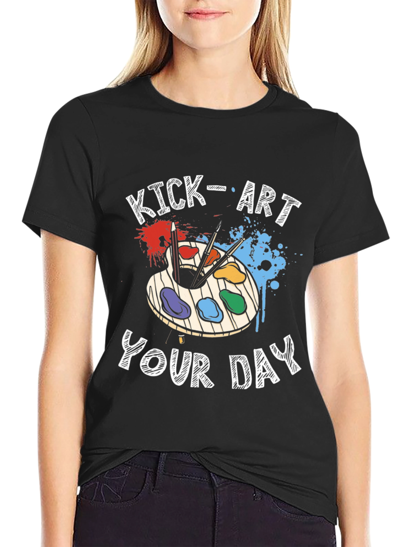 Kick-Art Your Day Graphic T-Shirt