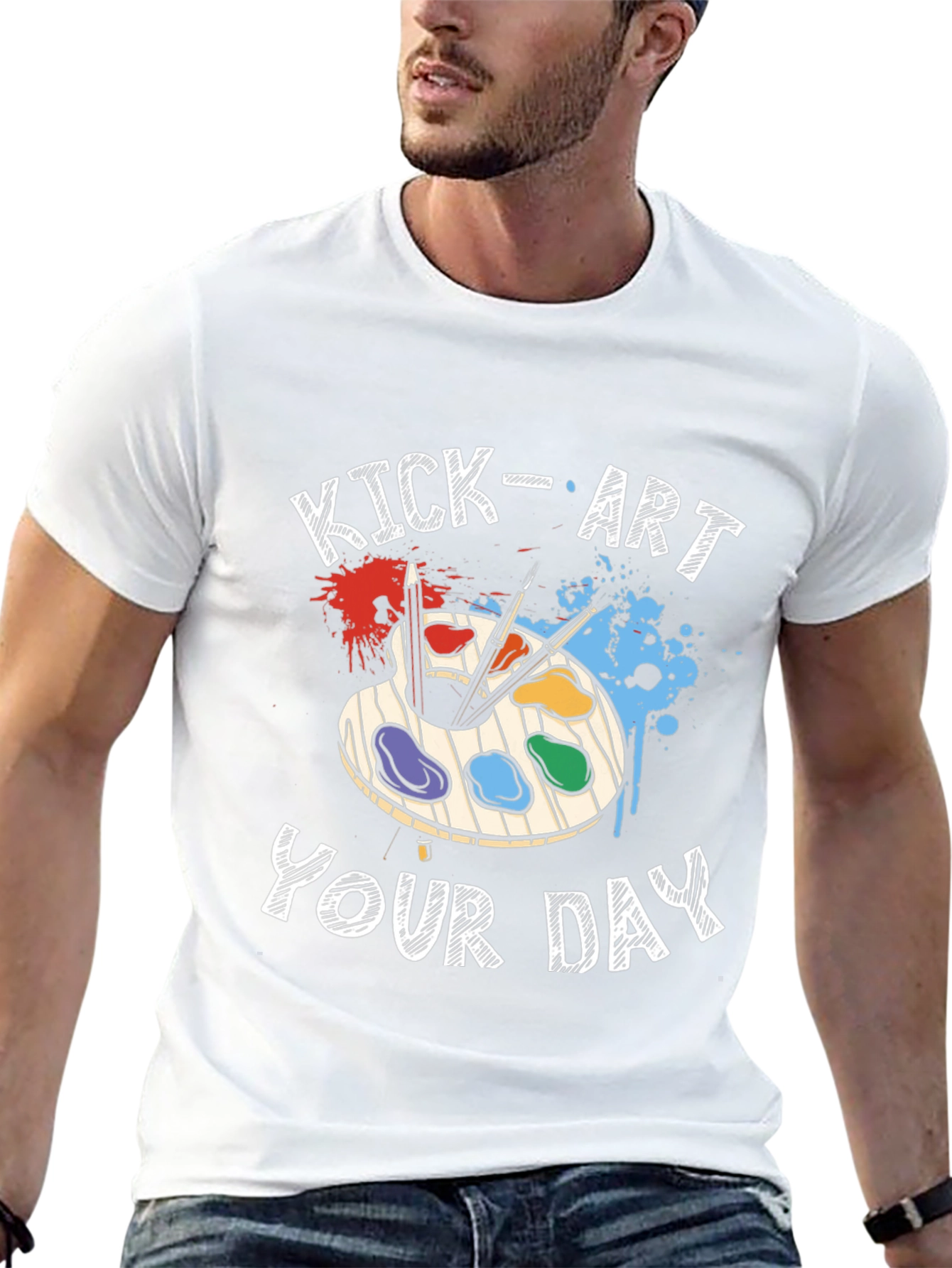 Kick-Art Your Day Graphic T-Shirt