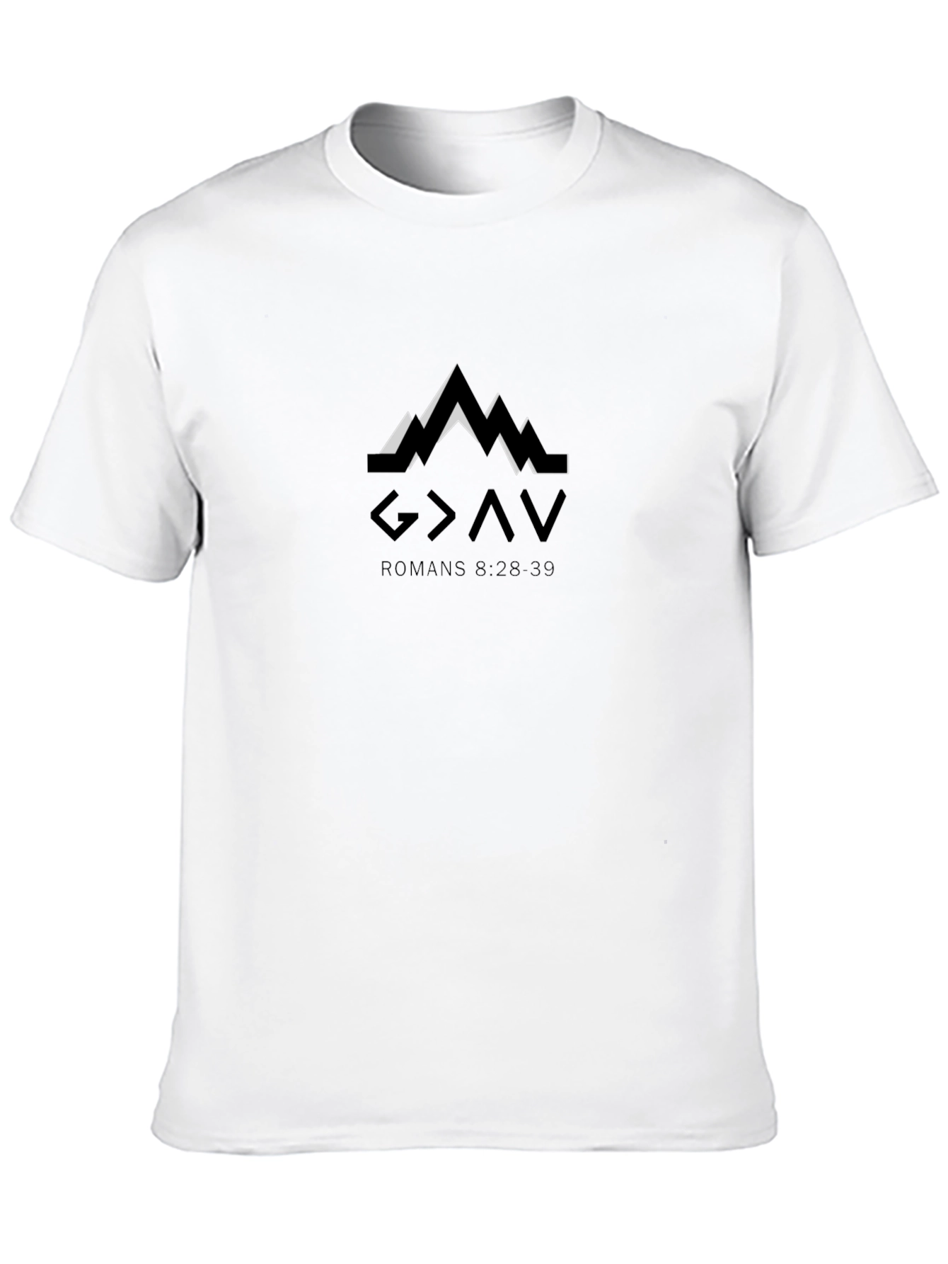 Greater Than T-Shirt - Religious Mountain Graphic Tee
