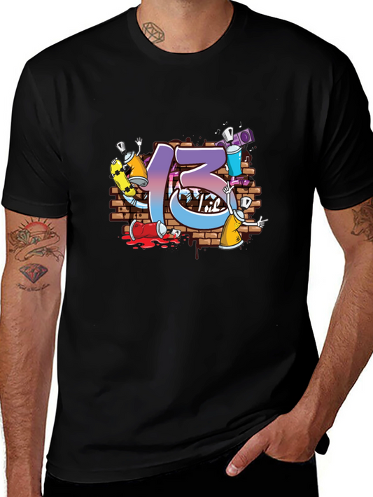 Graffiti Style Number 13 T-Shirt