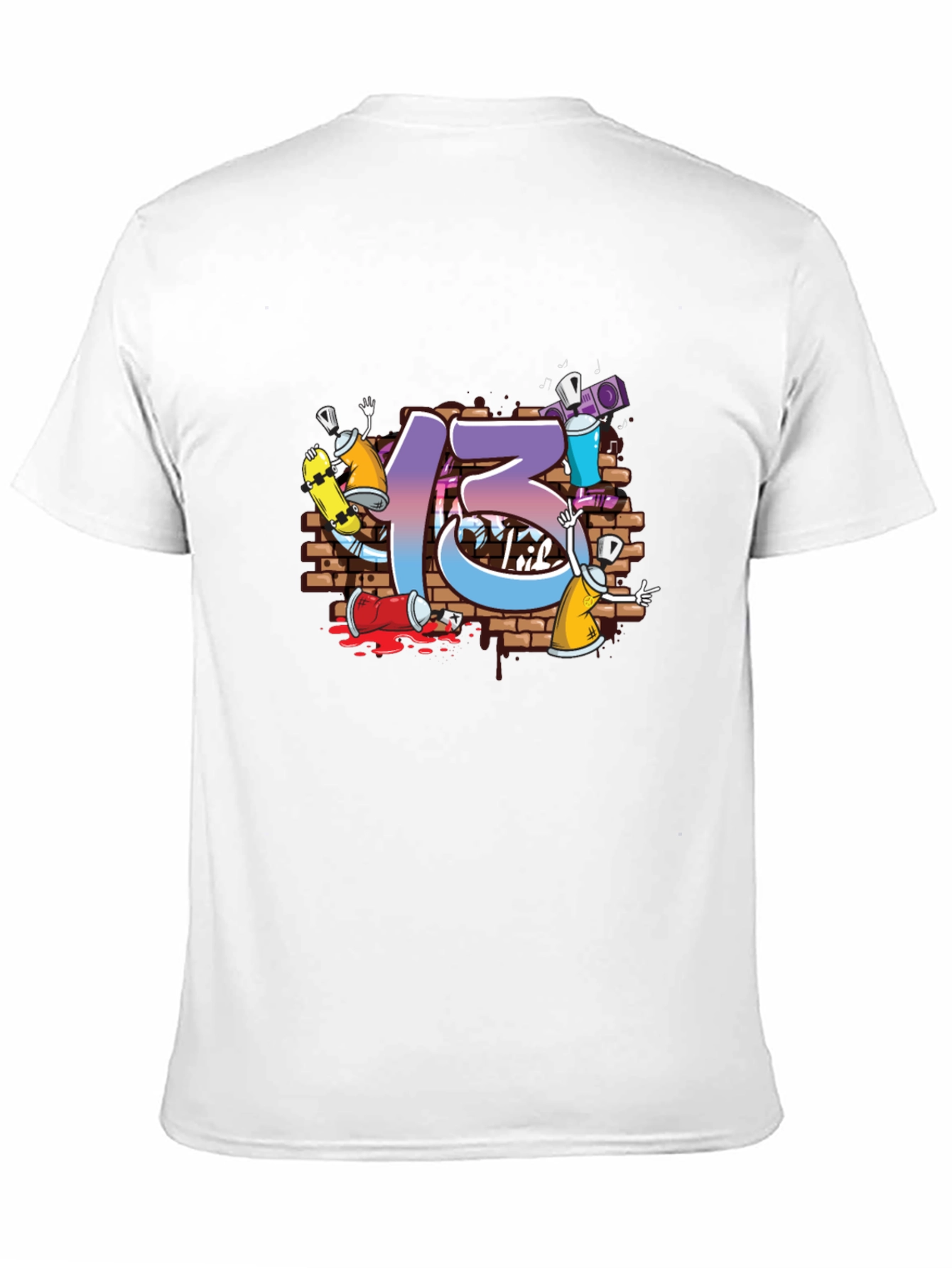 Graffiti Style Number 13 T-Shirt
