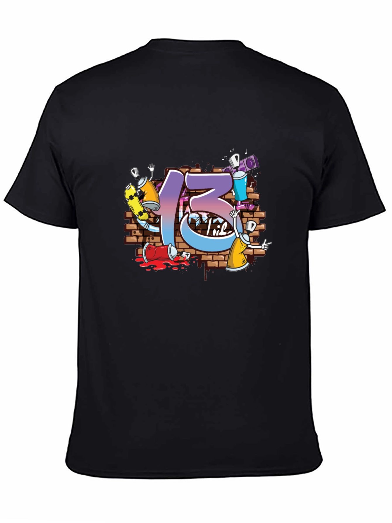 Graffiti Style Number 13 T-Shirt