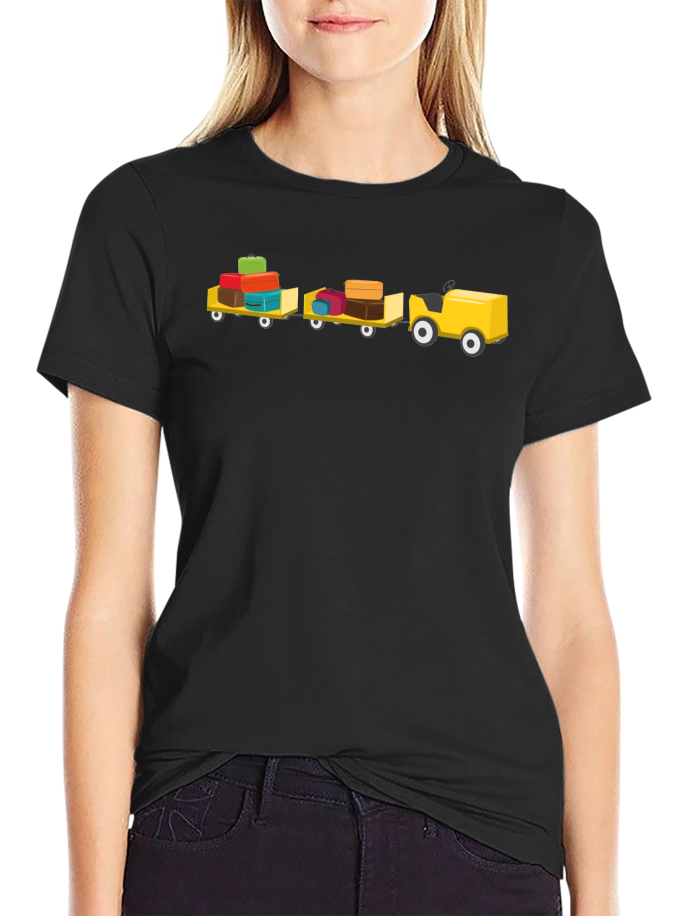 Luggage Train Graphic Tee - Travel Shirt