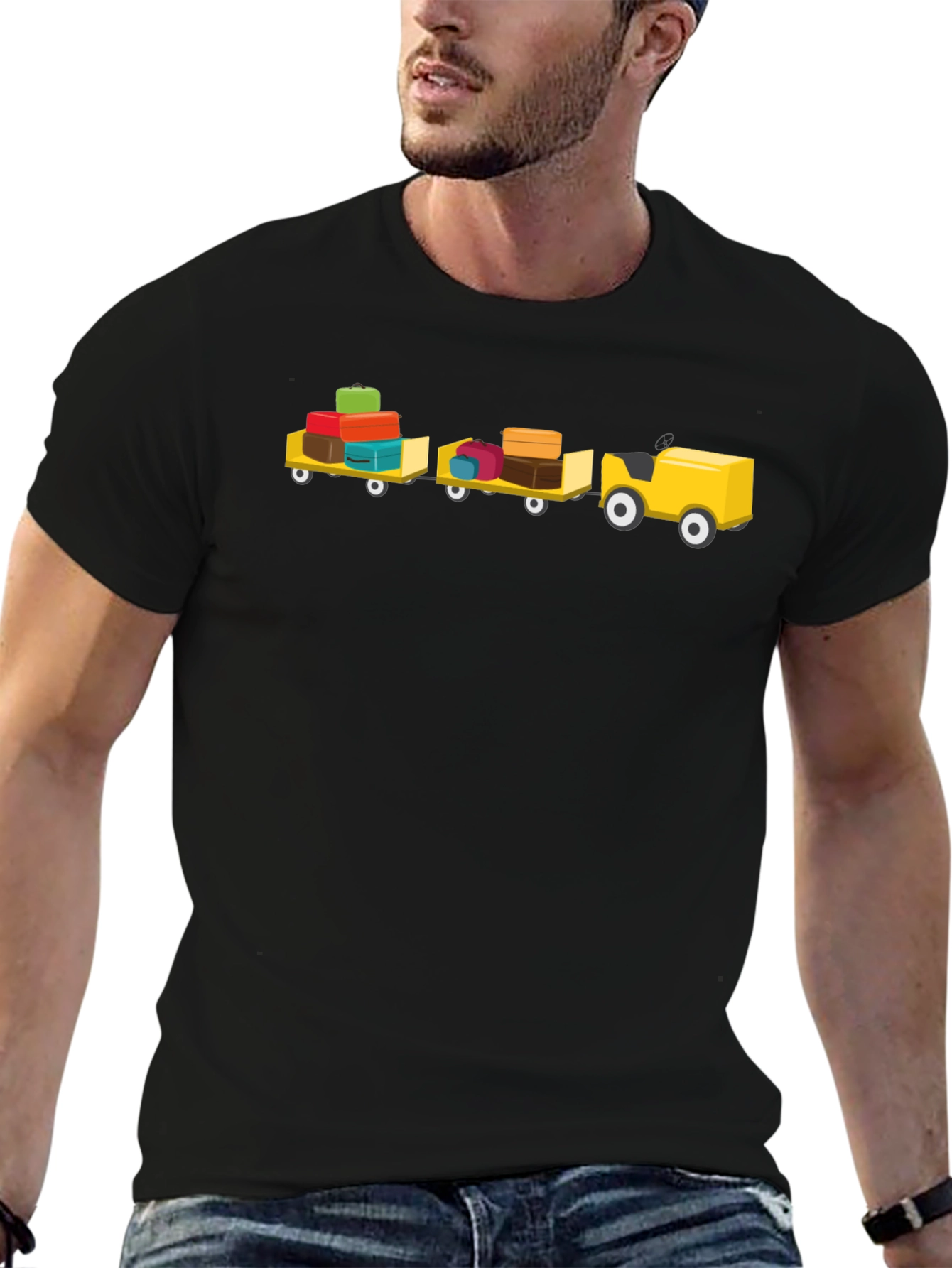 Luggage Train Graphic Tee - Travel Shirt