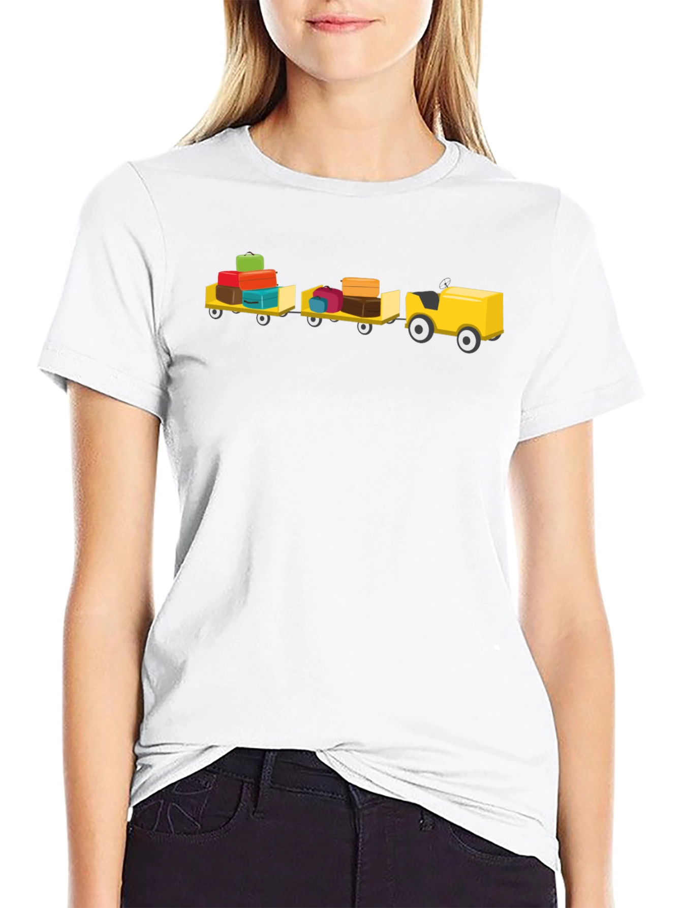 Luggage Train Graphic Tee - Travel Shirt