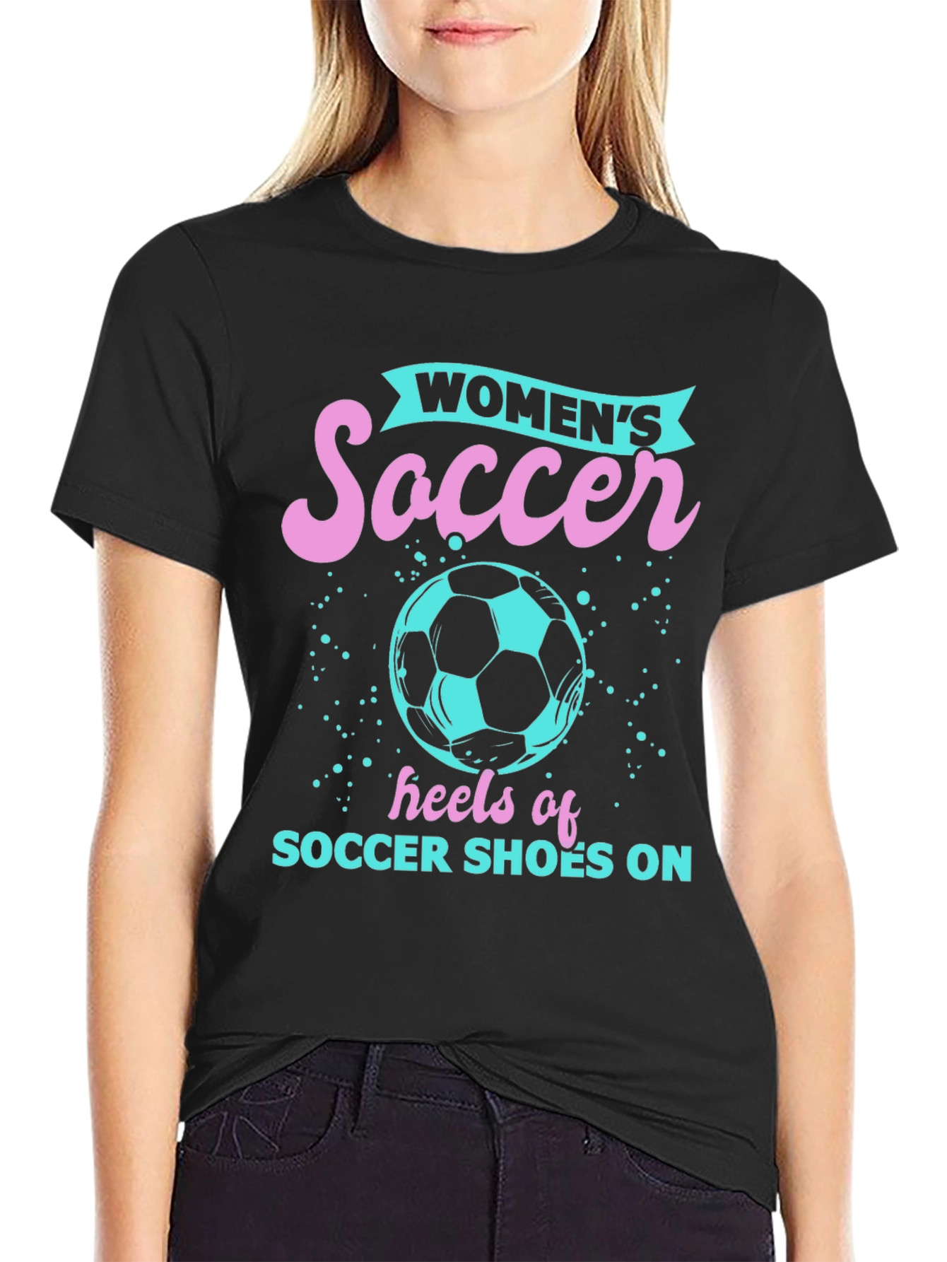 Womens Soccer Graphic Tee