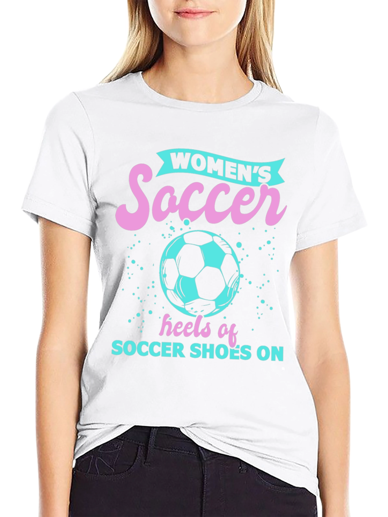 Womens Soccer Graphic Tee