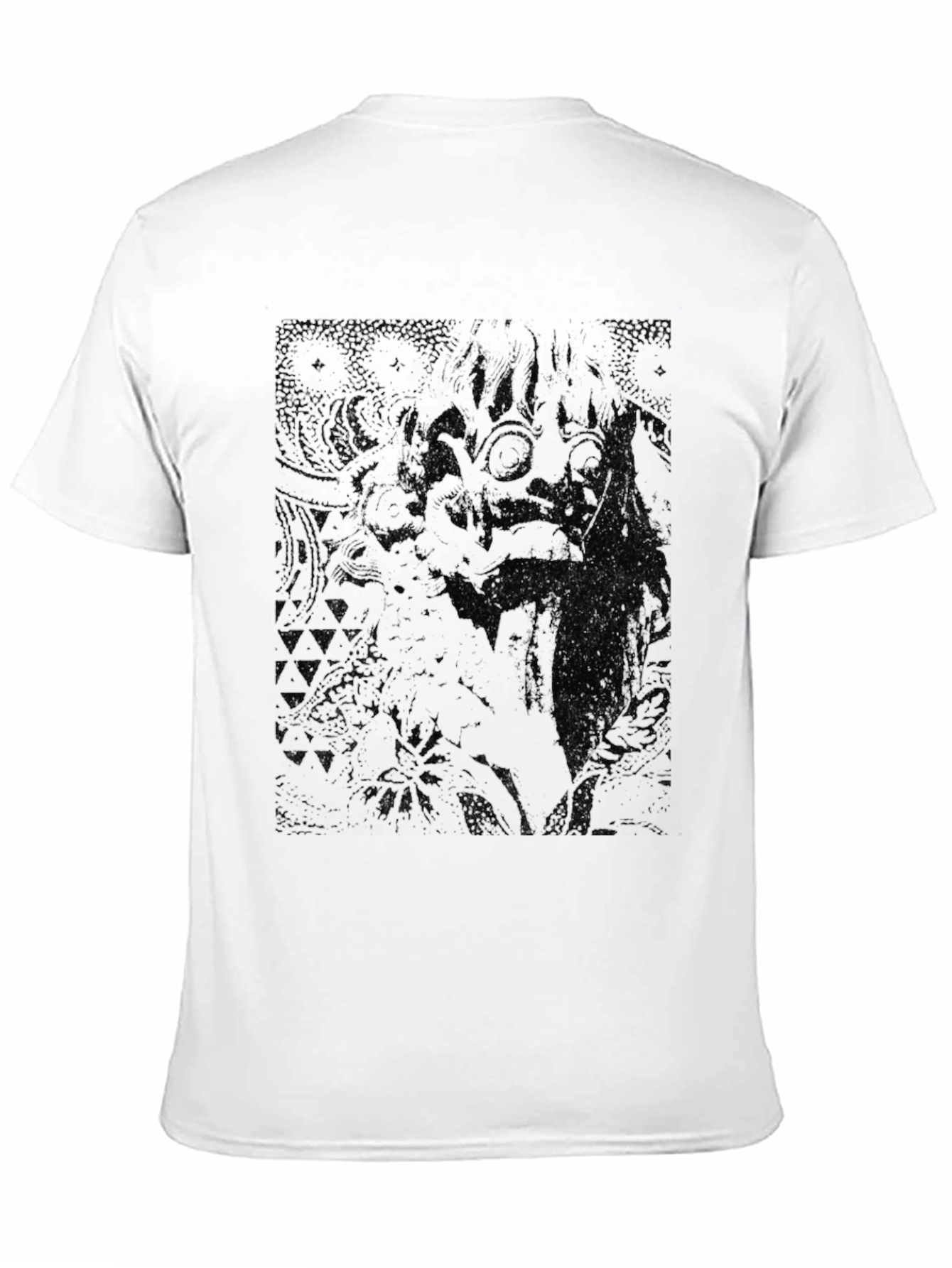 Dark Graphic Print Crew Neck T-Shirt