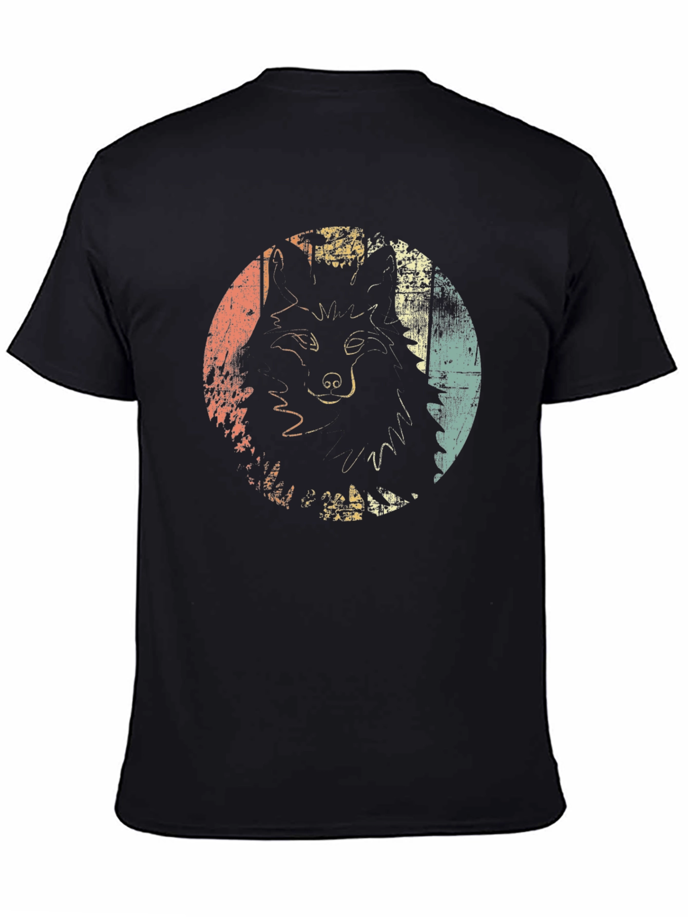 Retro Wolf Graphic T-Shirt