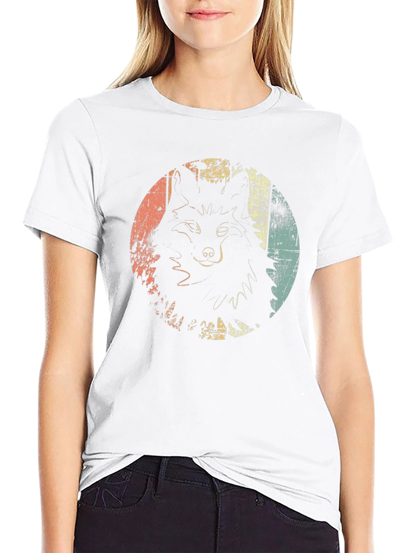 Retro Wolf Graphic T-Shirt