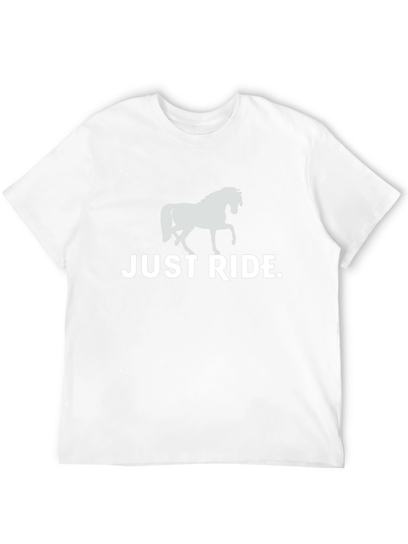 Just Ride Horse T-Shirt - Black Graphic Tee