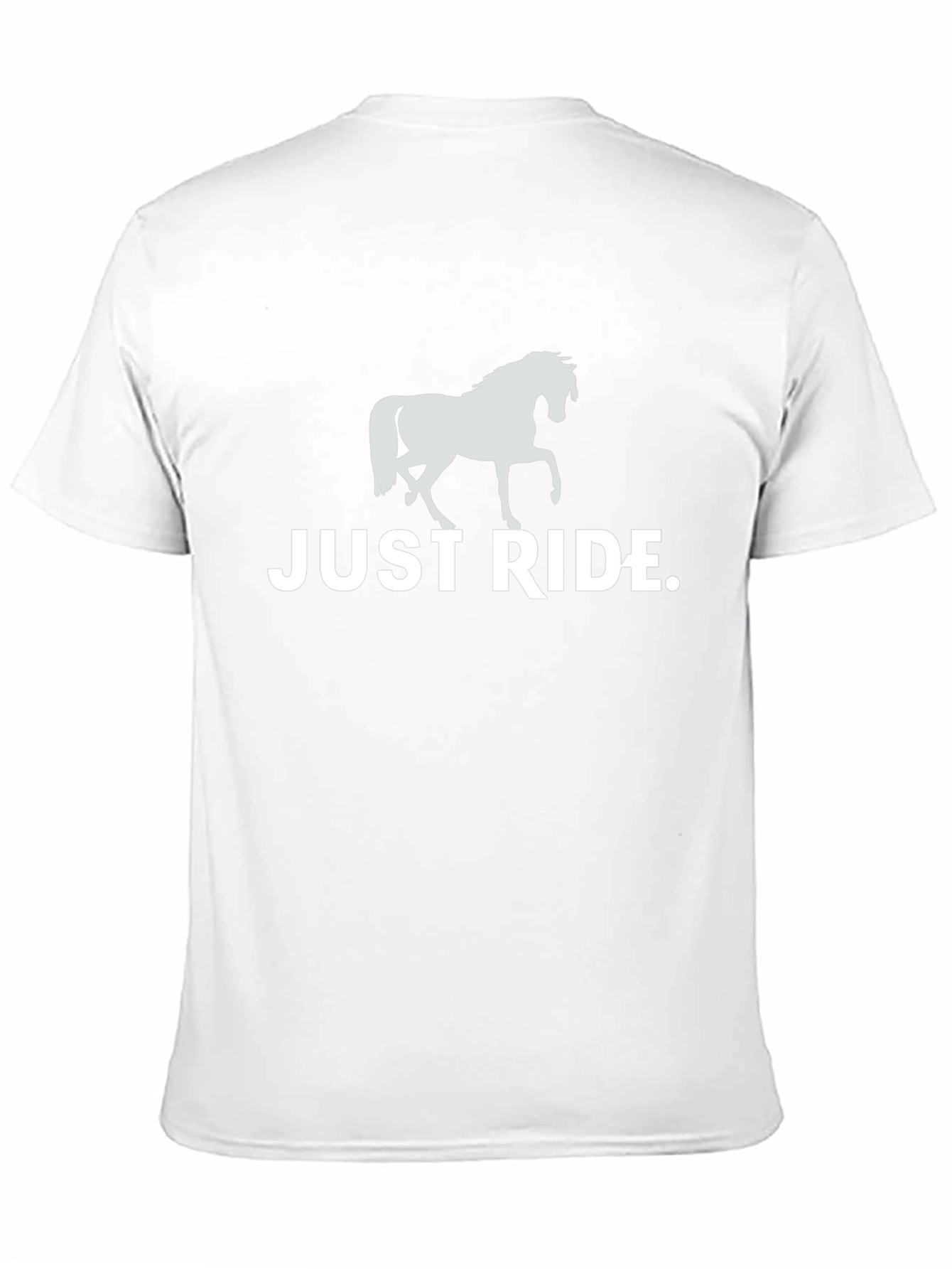 Just Ride Horse T-Shirt - Black Graphic Tee