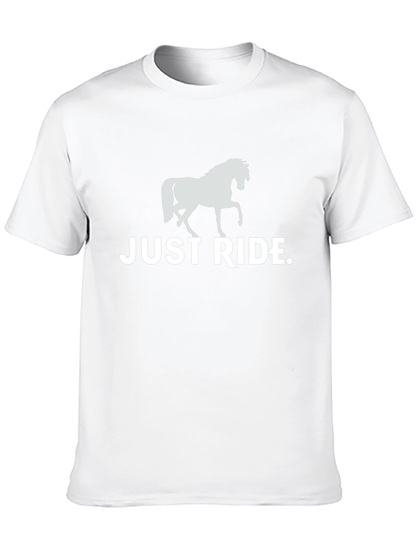 Just Ride Horse T-Shirt - Black Graphic Tee