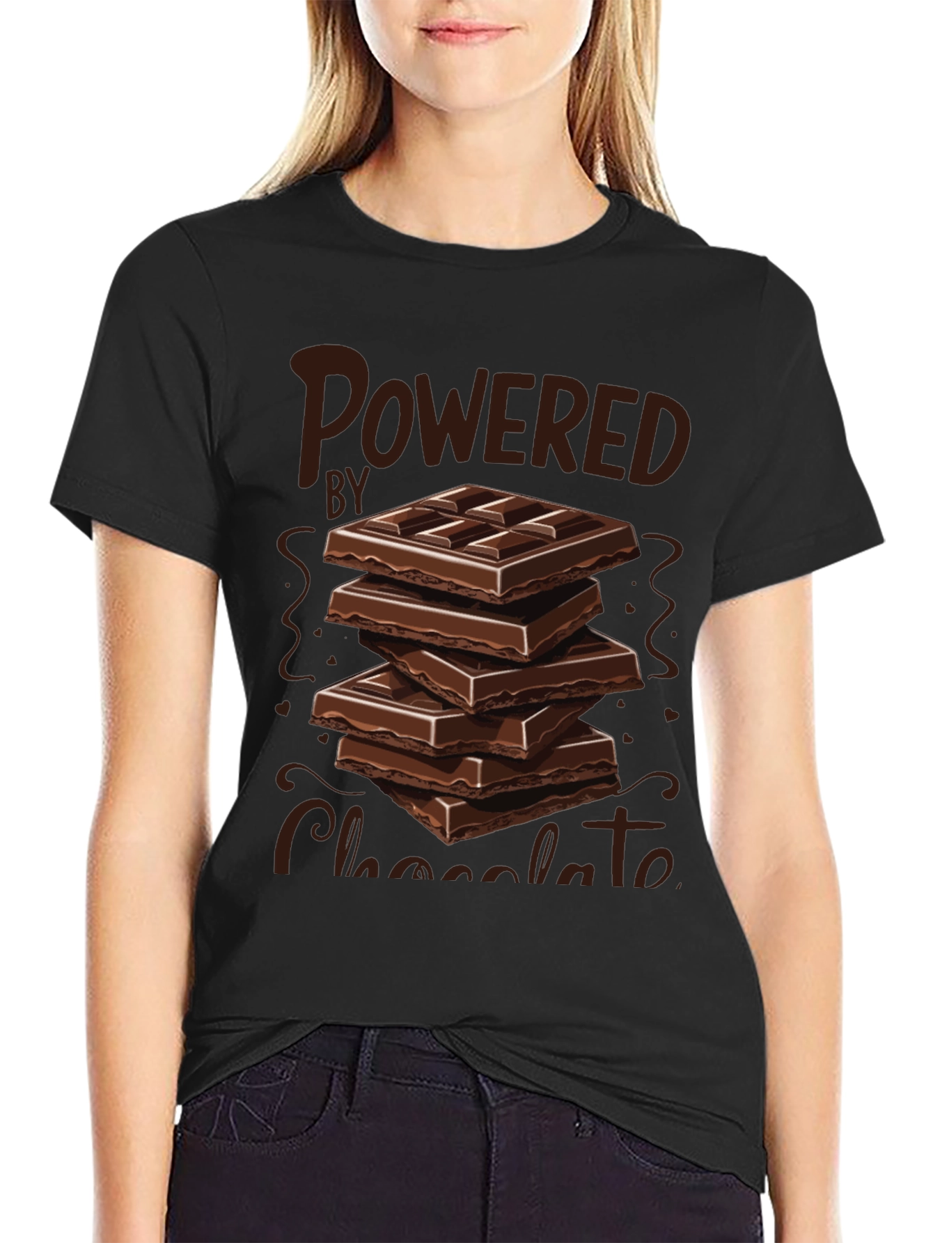Powered by Chocolate Graphic Tee