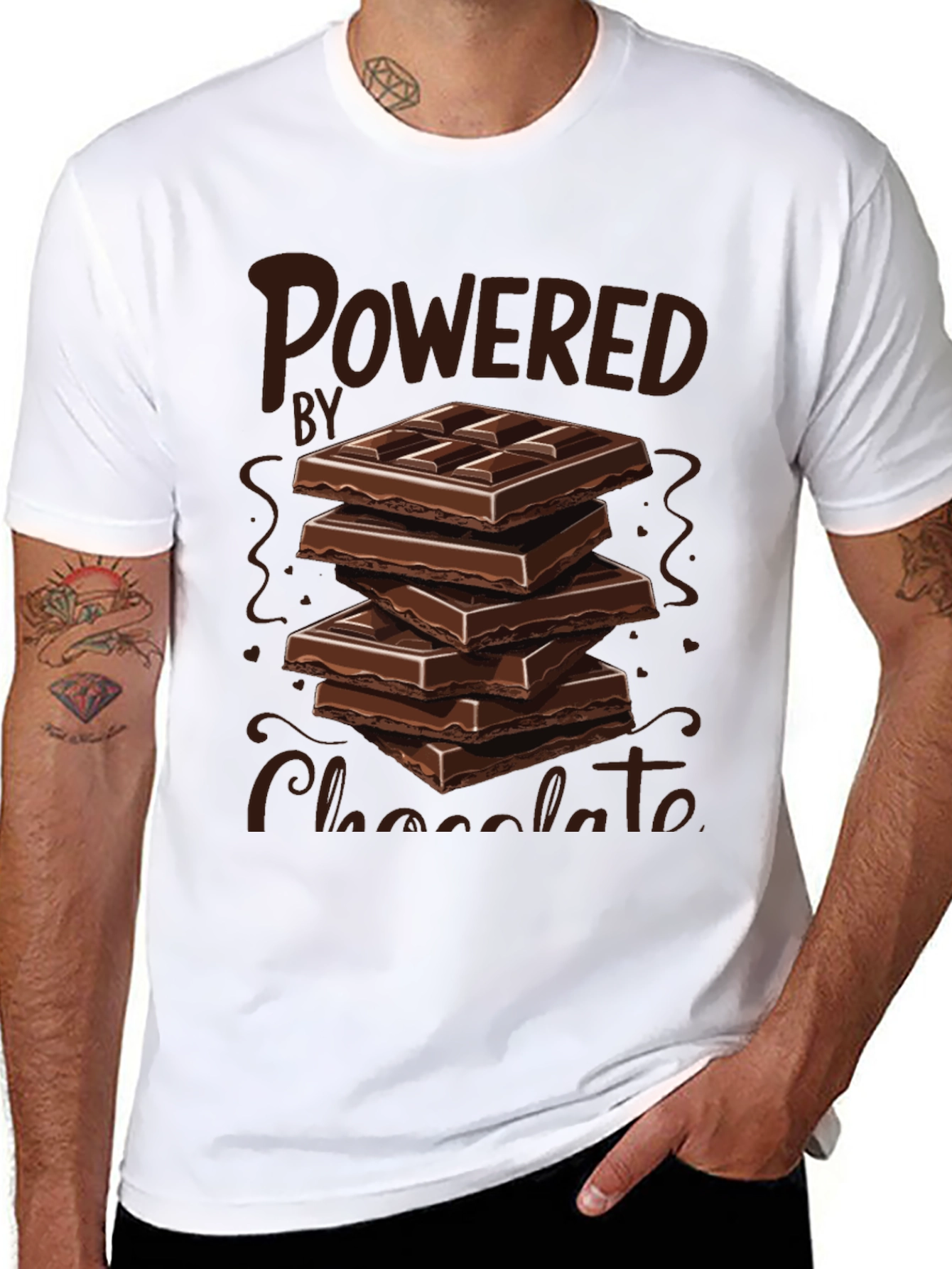 Powered by Chocolate Graphic Tee