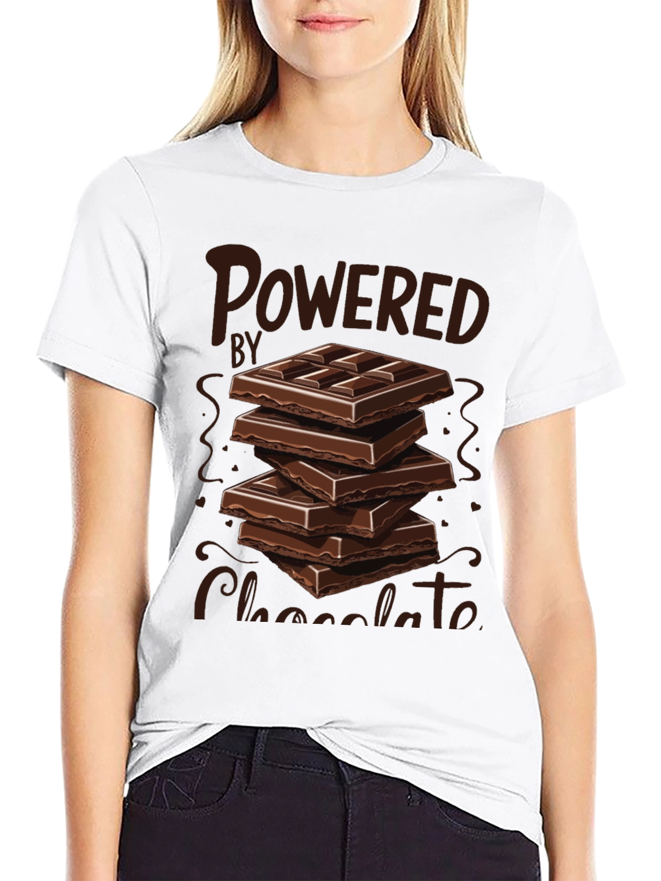 Powered by Chocolate Graphic Tee