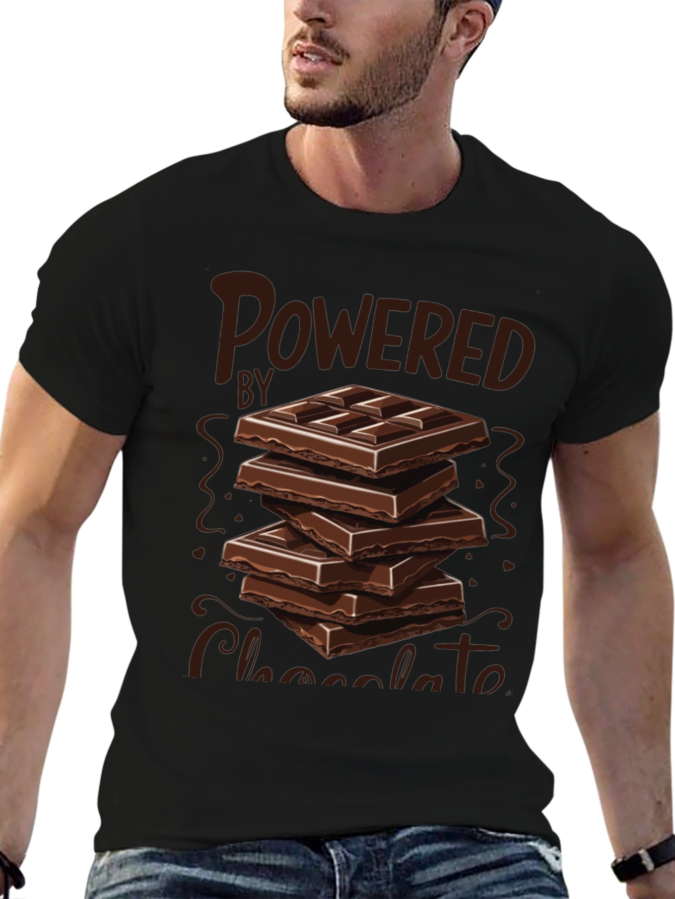 Powered by Chocolate Graphic Tee