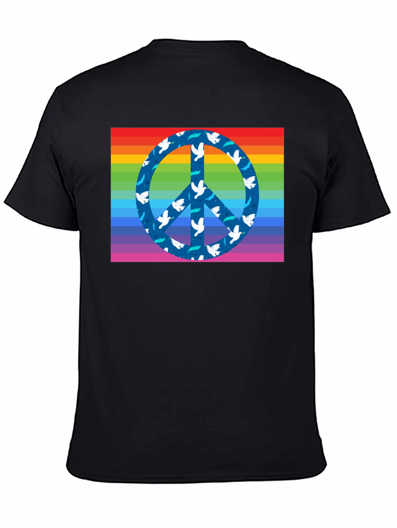 Rainbow Peace Sign Dove T-Shirt