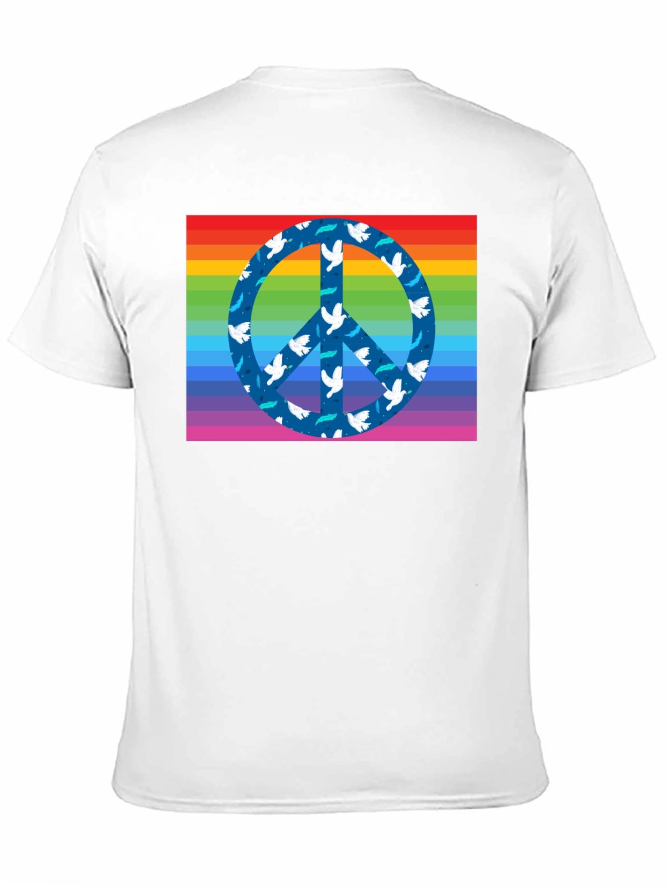 Rainbow Peace Sign Dove T-Shirt