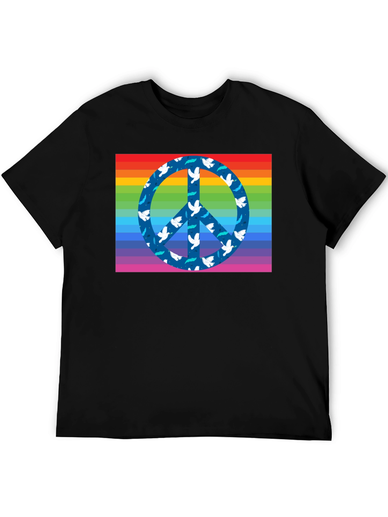 Rainbow Peace Sign Dove T-Shirt